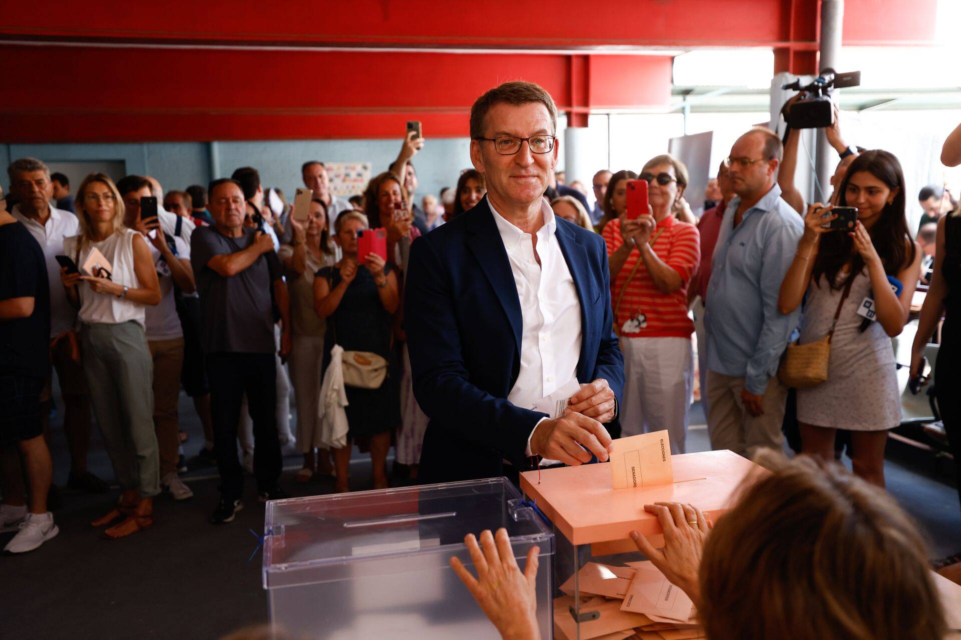 Paremtsentristliku rahvaerakonna esimees Alberto Nunez Feijoo, kellest võib saada uus Hispaania peaminister.