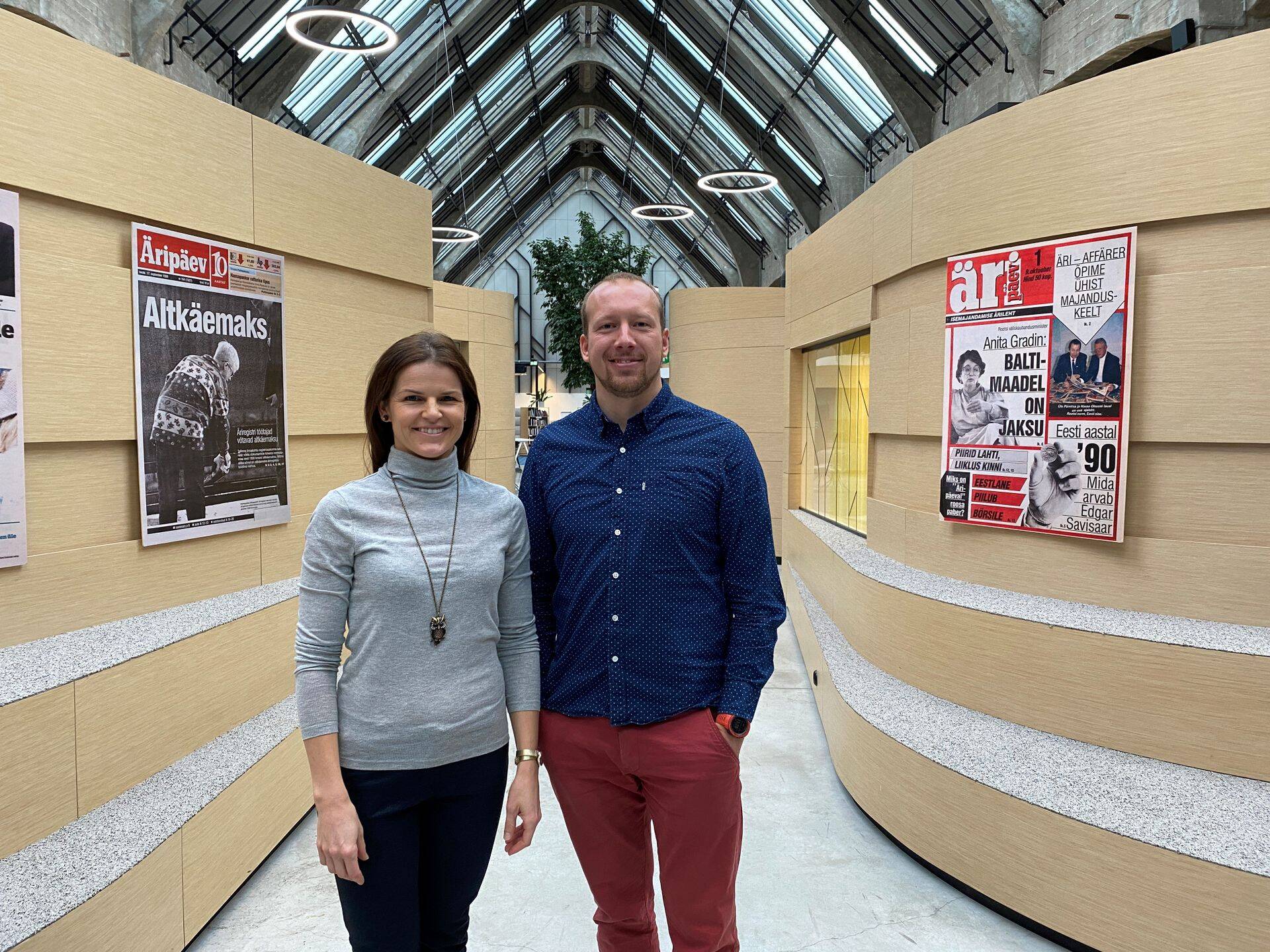 Frank Events OÜ turundusspetsialist Elinor Toming ja 360 KRAADI tegevjuht Taavi Puuorg.