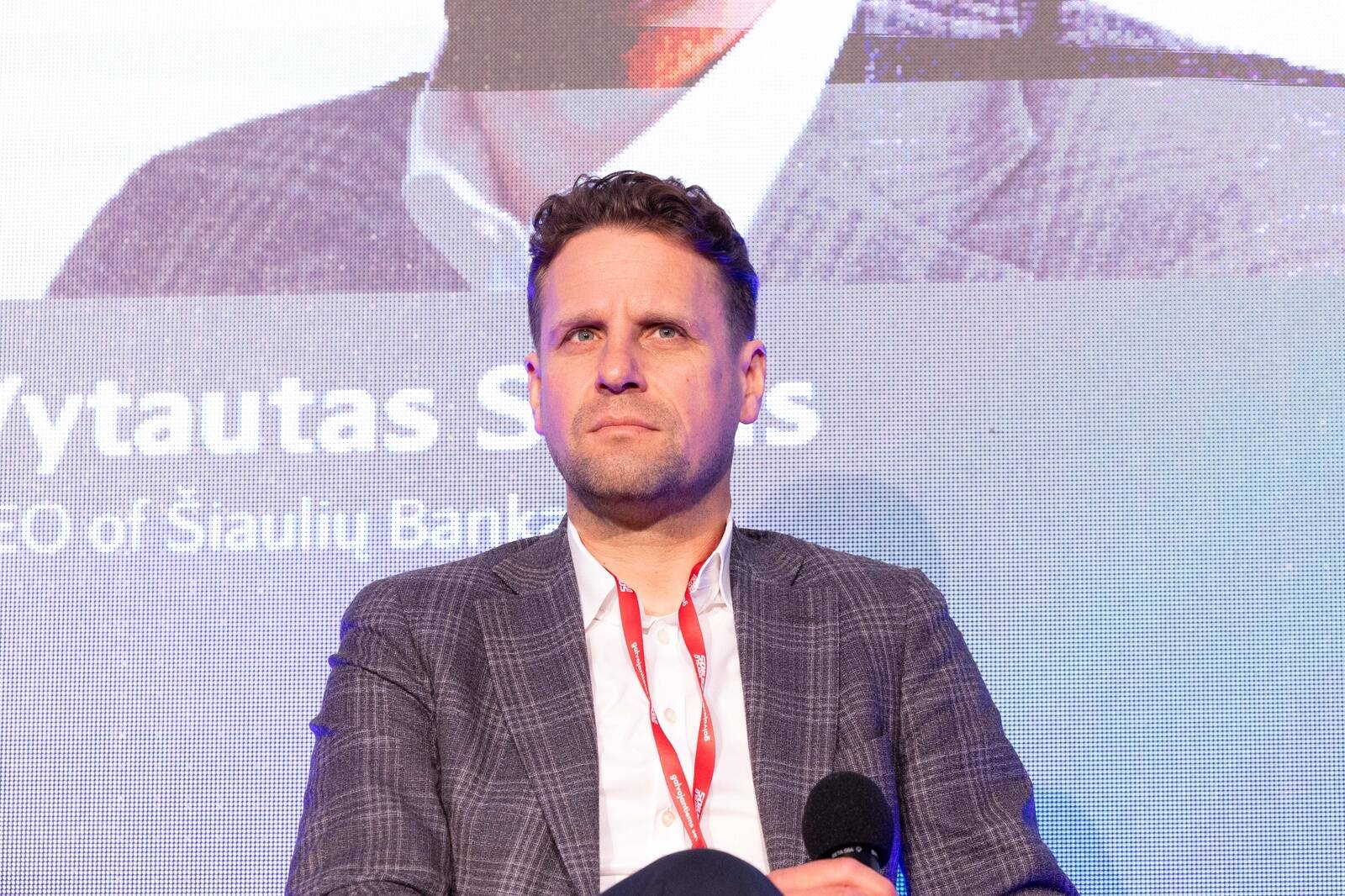 Генеральный директор Šiaulių Bankas Витаутас Синиус.
