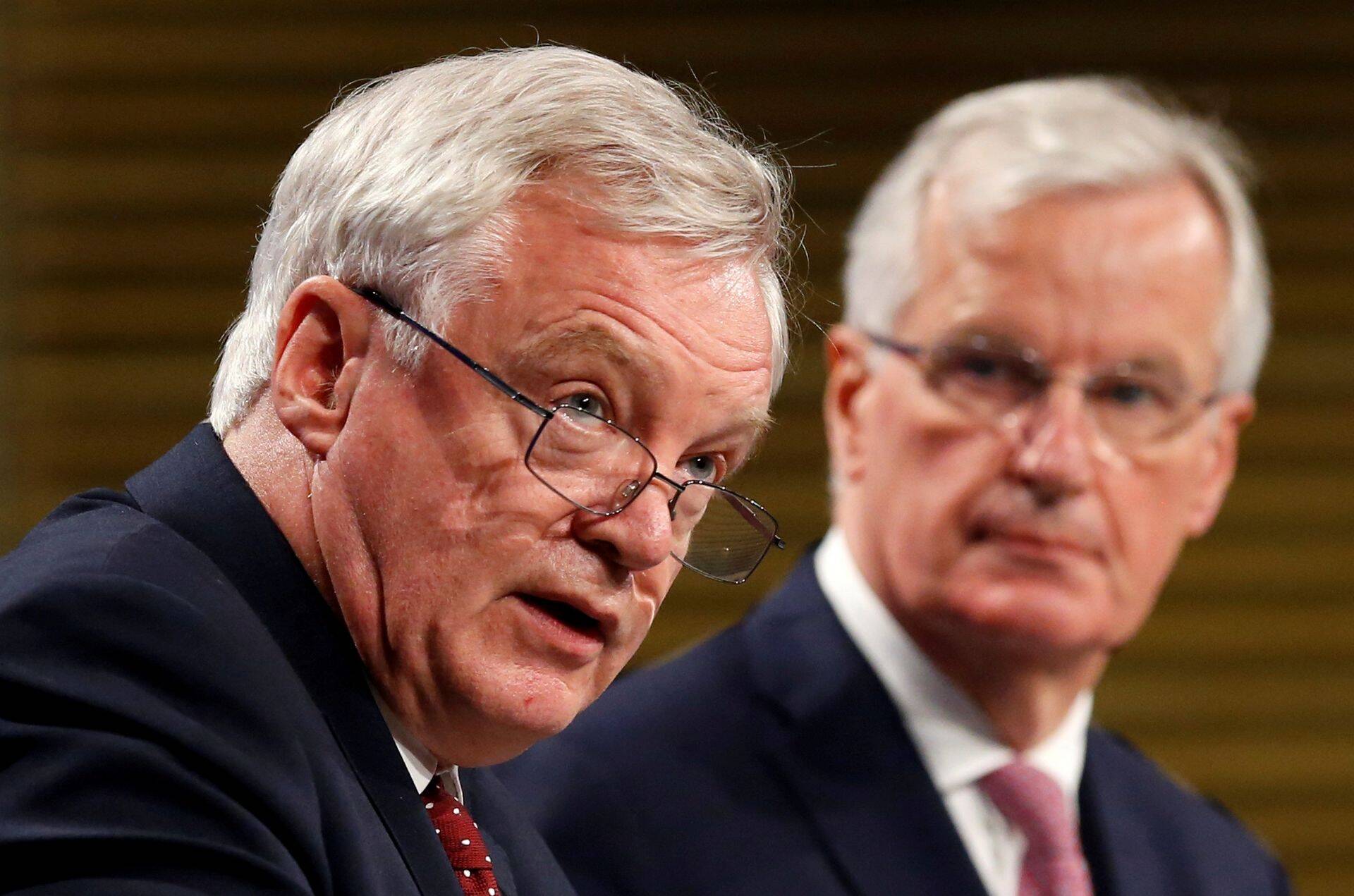 David Davis ja Michel Barnier