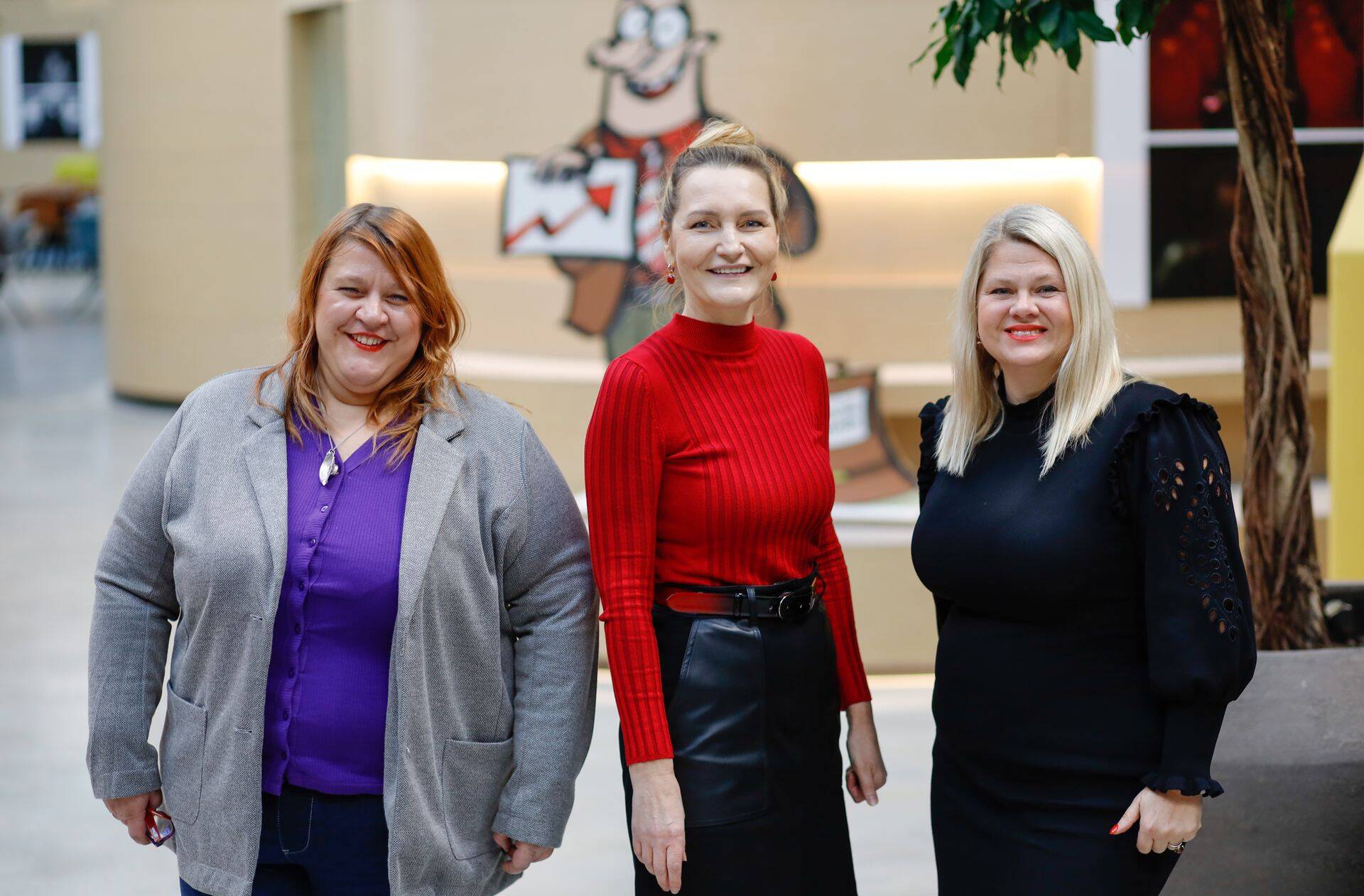 Vasakult Kirsti Sinivee, Moonika Meltsa ja Evelyn Soidla