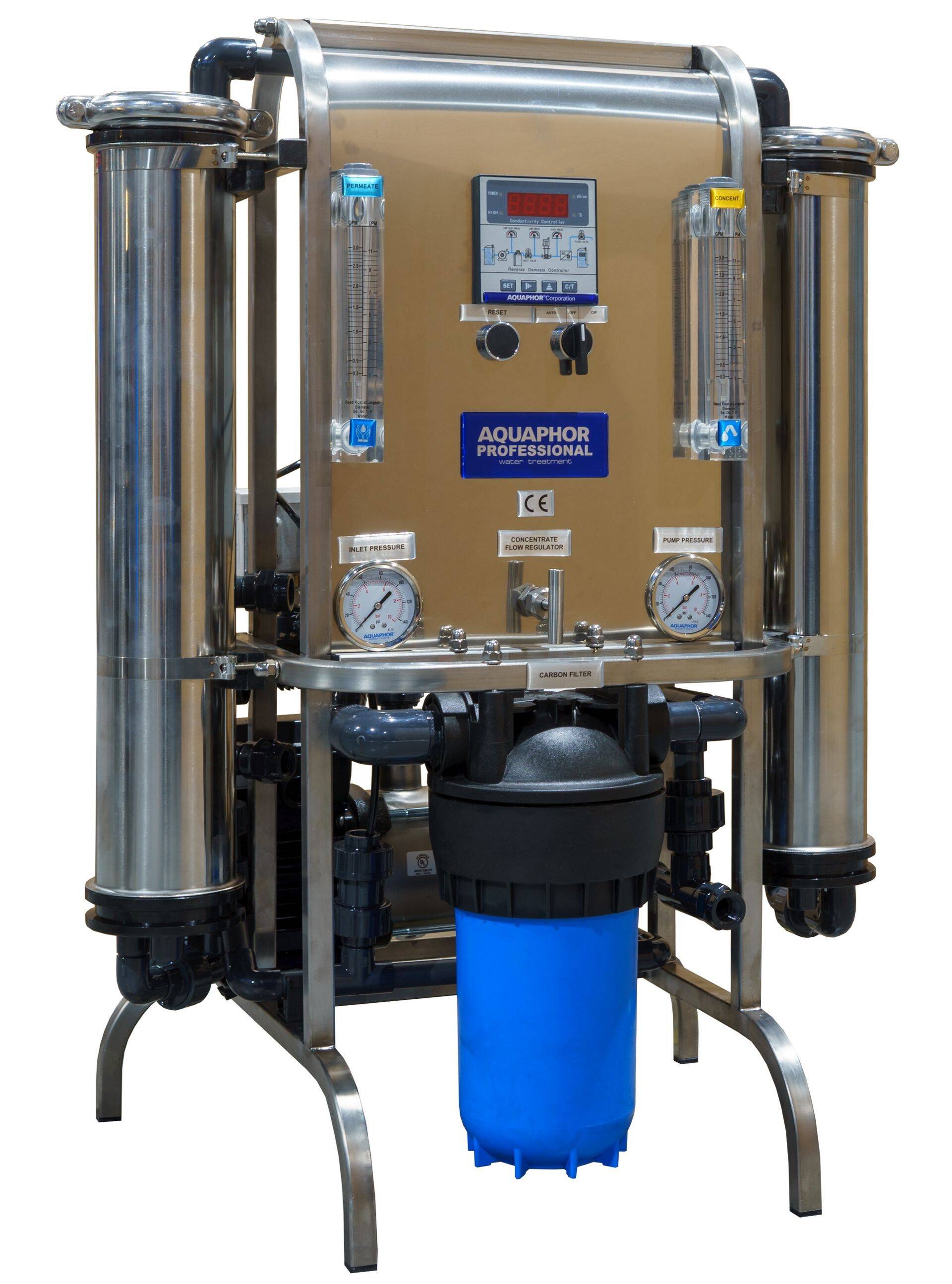 Keskmise veetarbimisvajadusega toidukoha kööki sobib Aquaphori pöördosmoosisüsteem Aquaphor APRO-M-300.