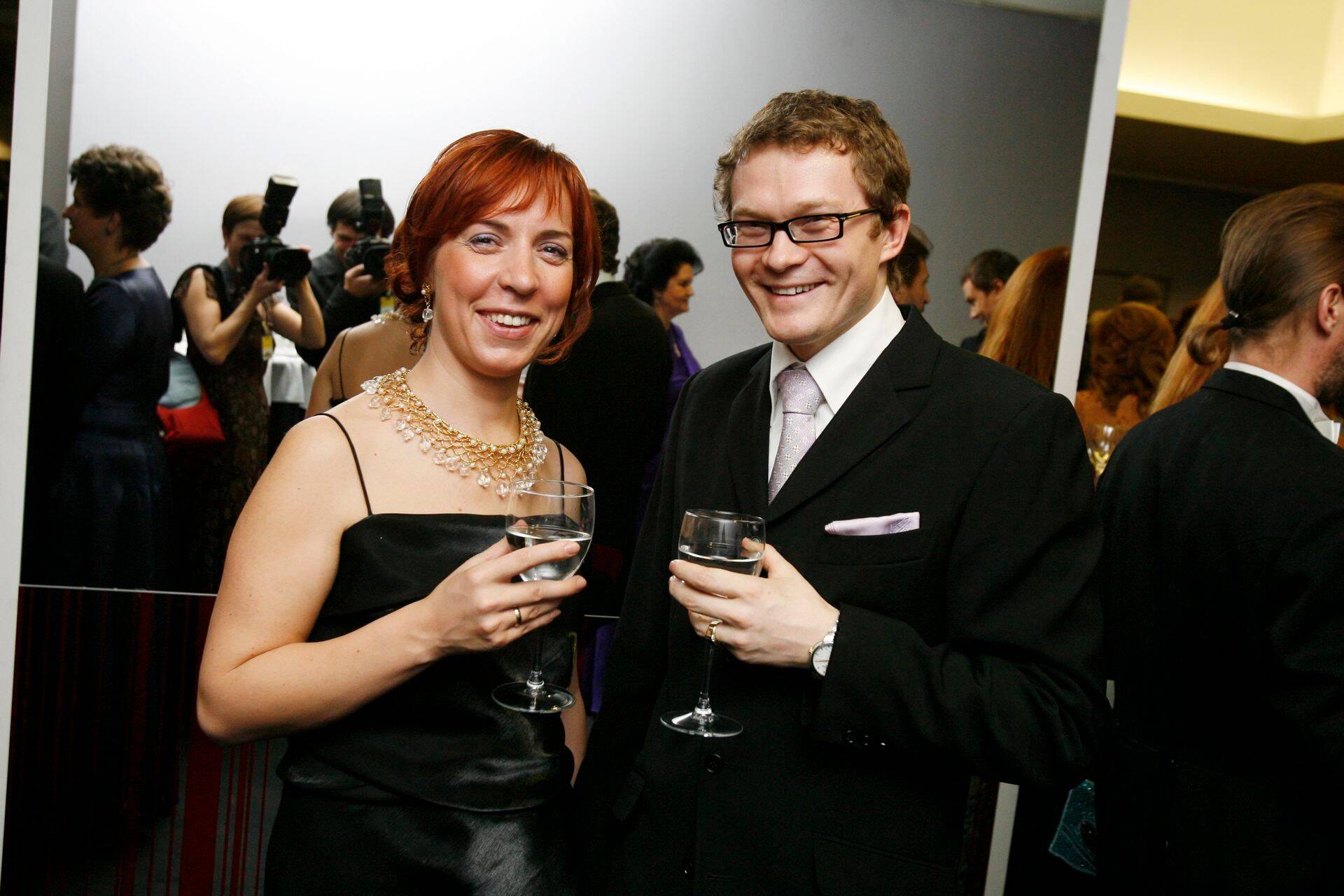 Abikaasad Mailis ja Agris Reps aastal 2007.