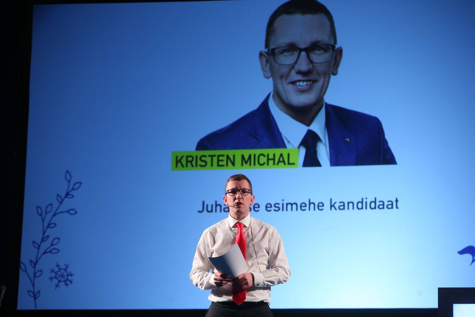 Täna partei ees kõnet pidamas