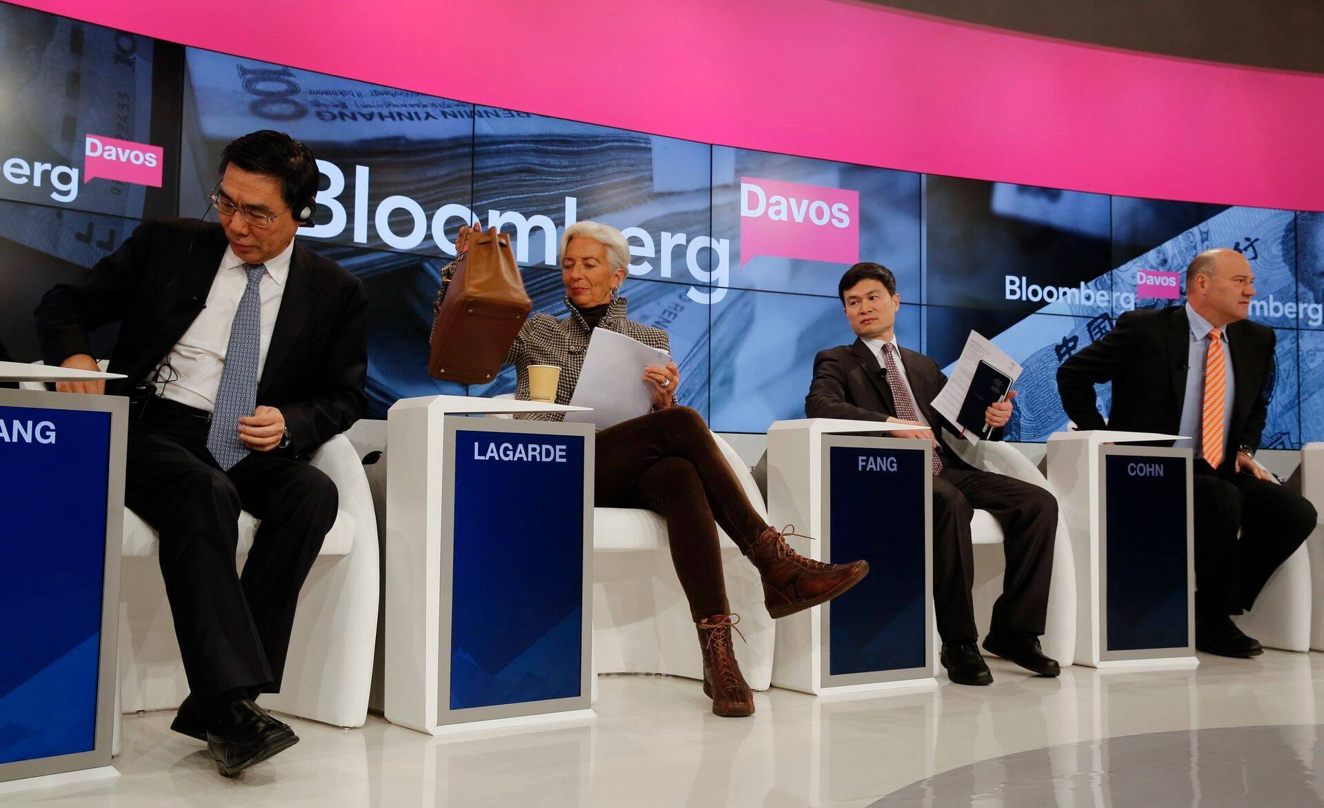 Diskussioon Davosis Hiina majanduskasvu tuleviku üle.