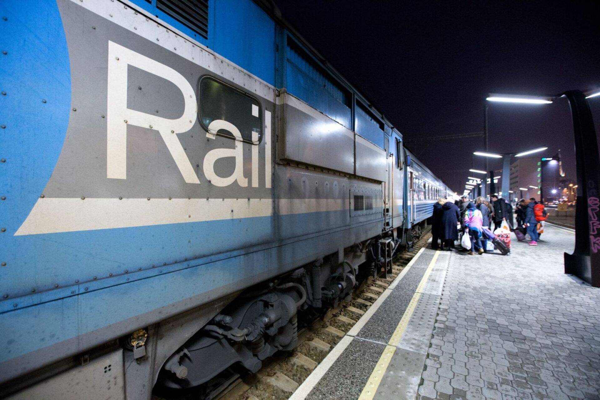 Moskva rong Tallinnas Balti jaamas.