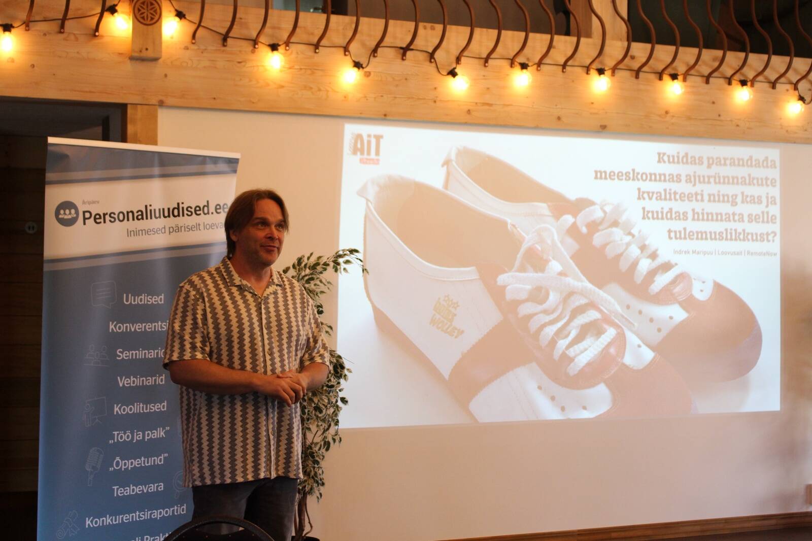 Loovusaida partner Indrek Maripuu tänavu personalitöötajate inspiratsioonikonverentsil.