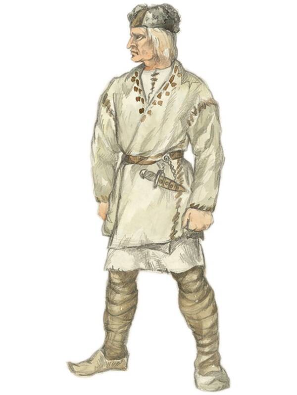 Latgalite vanem Russin (ülal) ja Turaida liivlaste vanem Kaupo (all) võisid kumbki arvestada tuhatkonna mehega. © 2 x Uno Uibo / Eesti teatri- ja muusikamuuseum