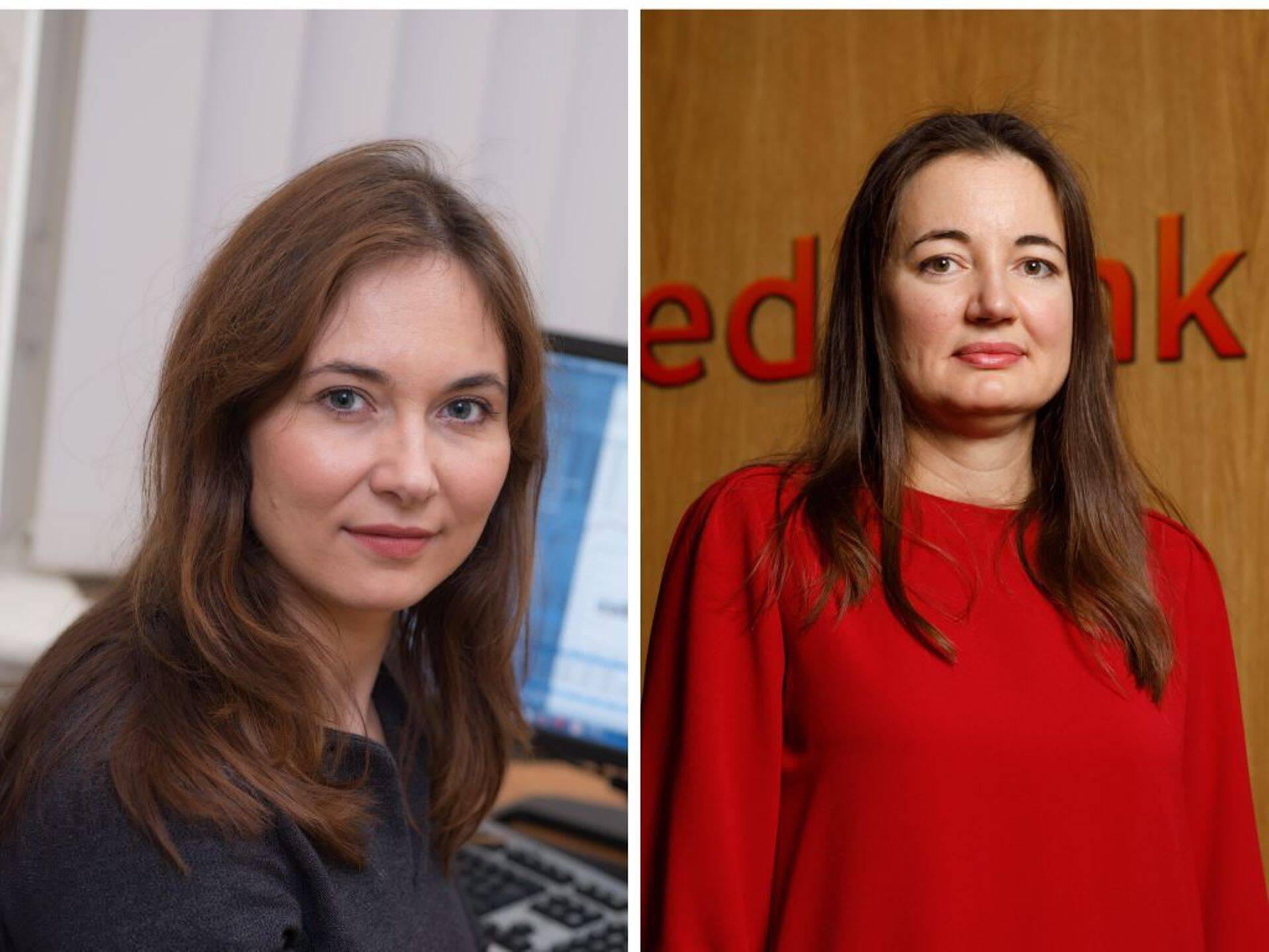 Orsolya Soosaar Eesti Pangast ja Liis Elmik Swedbankist.