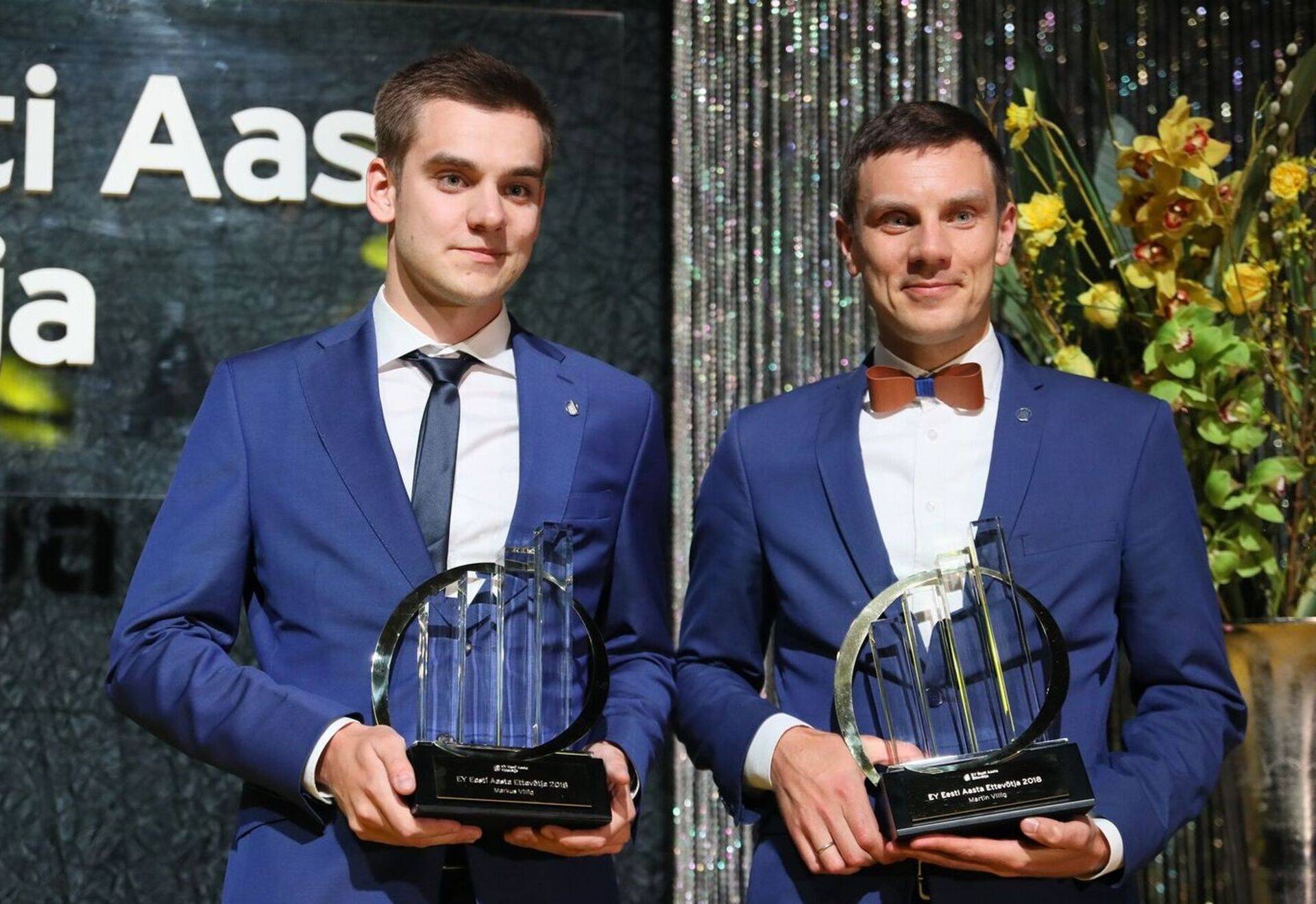Mullu aasta ettevõtjaks valitud Taxify asutajad Markus ja Martin Villig.