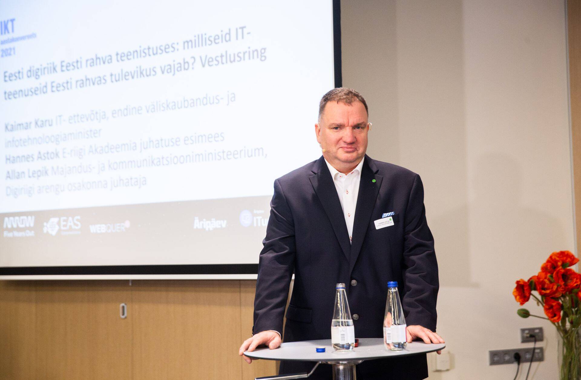 E-riigi akadeemia juht Hannes Astok IKT aastakonverentsil.