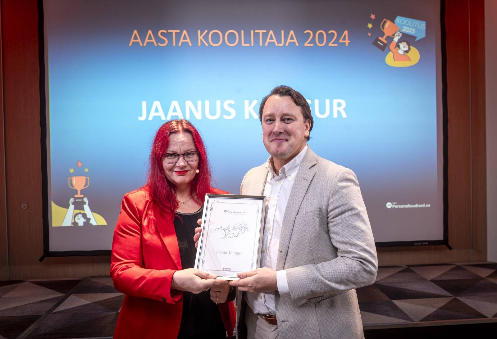 Aasta koolitaja 2024 on Jaanus Kangur, kes viis selle tiitli koju ka 2019. ja 2020. aastal.