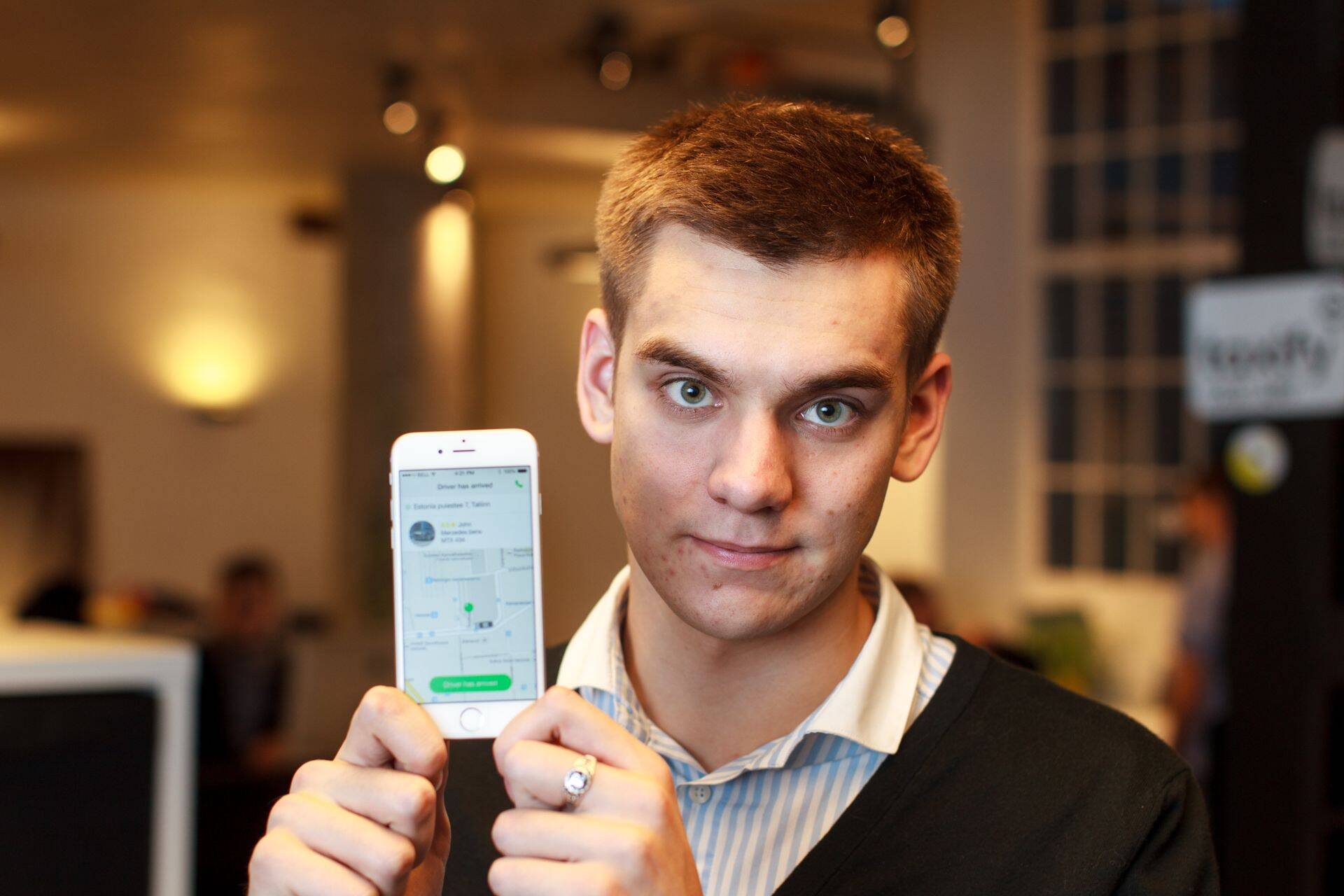 Markus Villig Taxify kontoris.