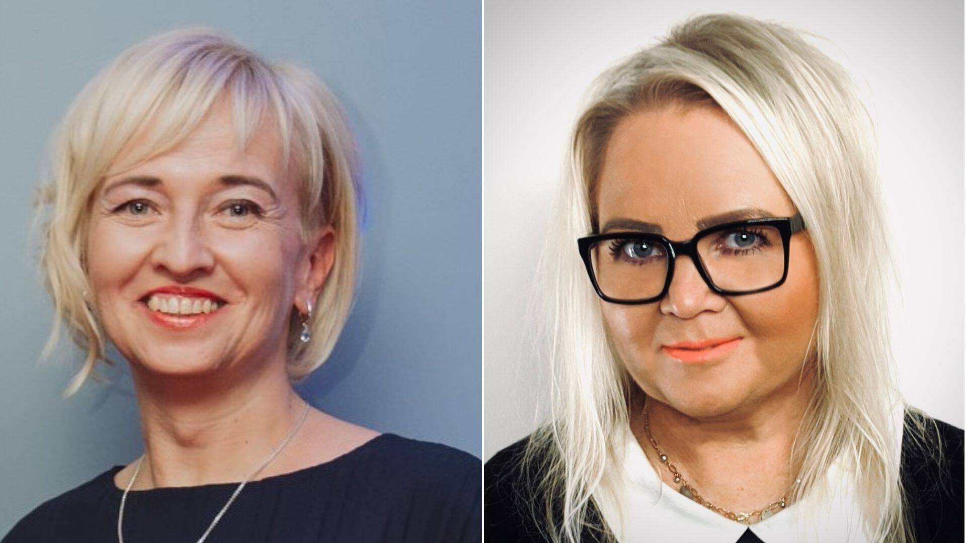 Vasakul Keskkonnaameti klienditeenindus- ja personaliosakonna juhataja Kristi Pukk; paremal Keskkonnaameti klienditeenindus- ja personaliosakonna peaspetsialist Kaive Päeva