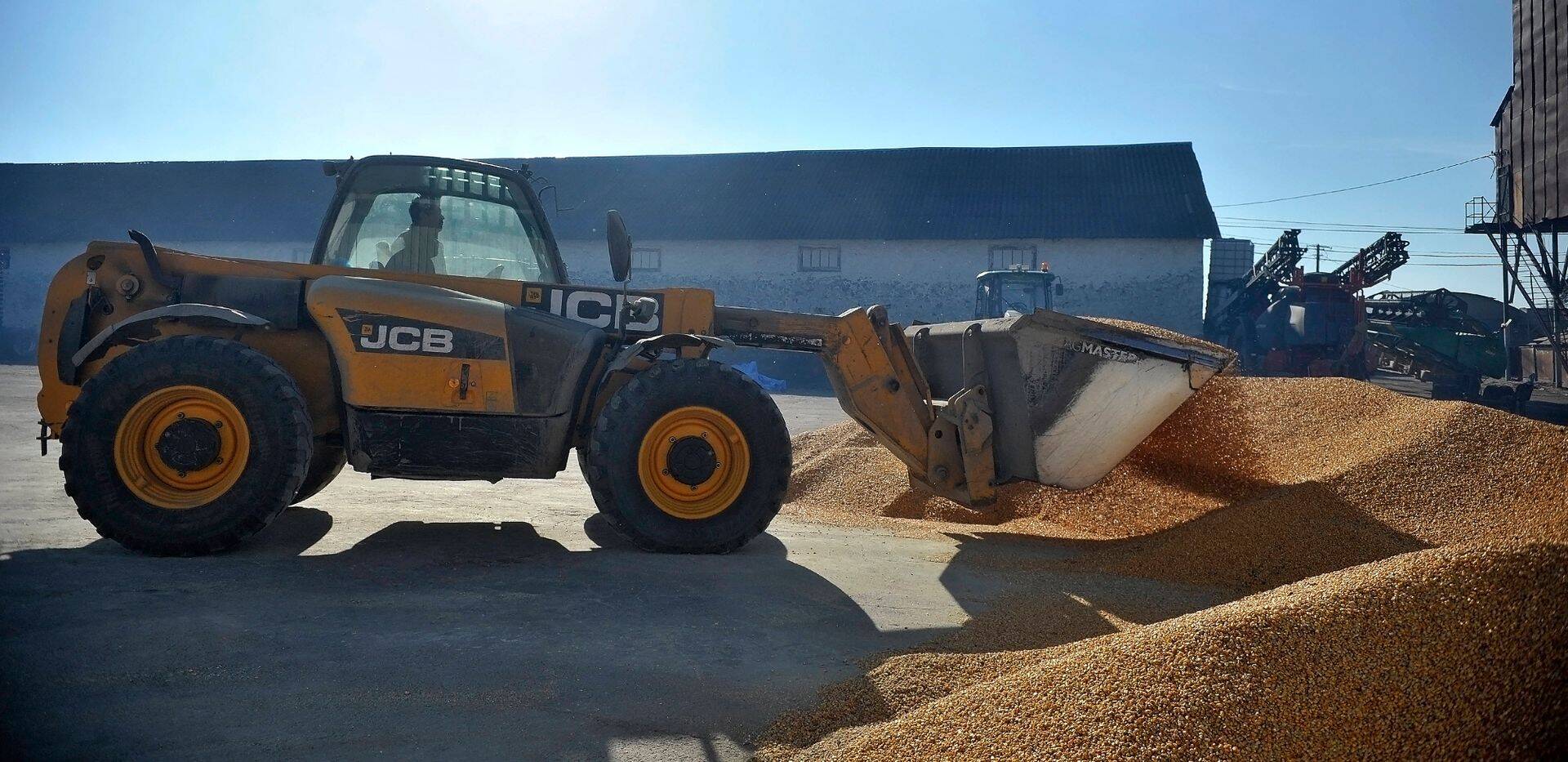 Кукуруза отгружается на зерновой склад в Виннице, Украина. Фото иллюстративное.