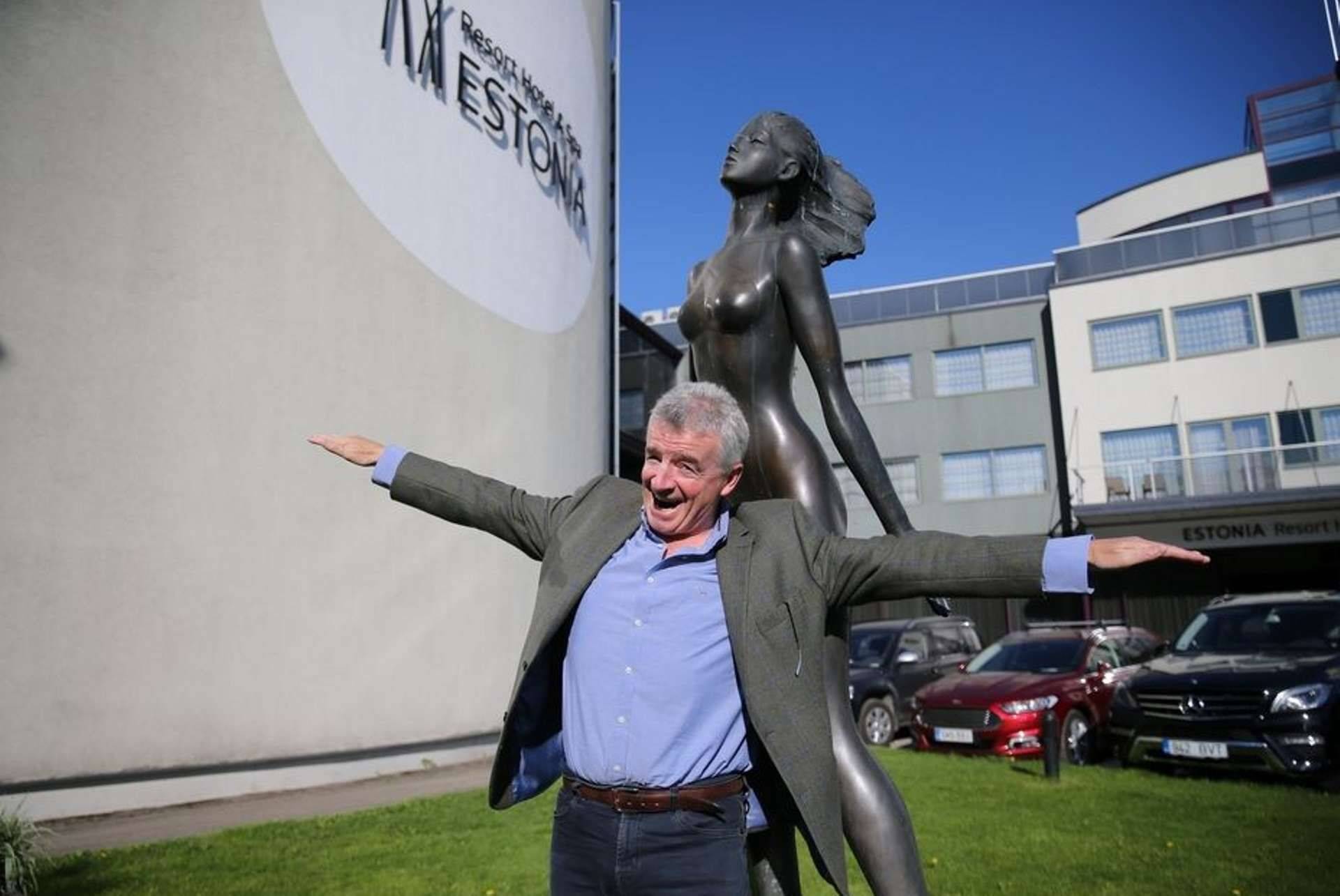 Ryanairi juht Michael O'Leary Pärnus.