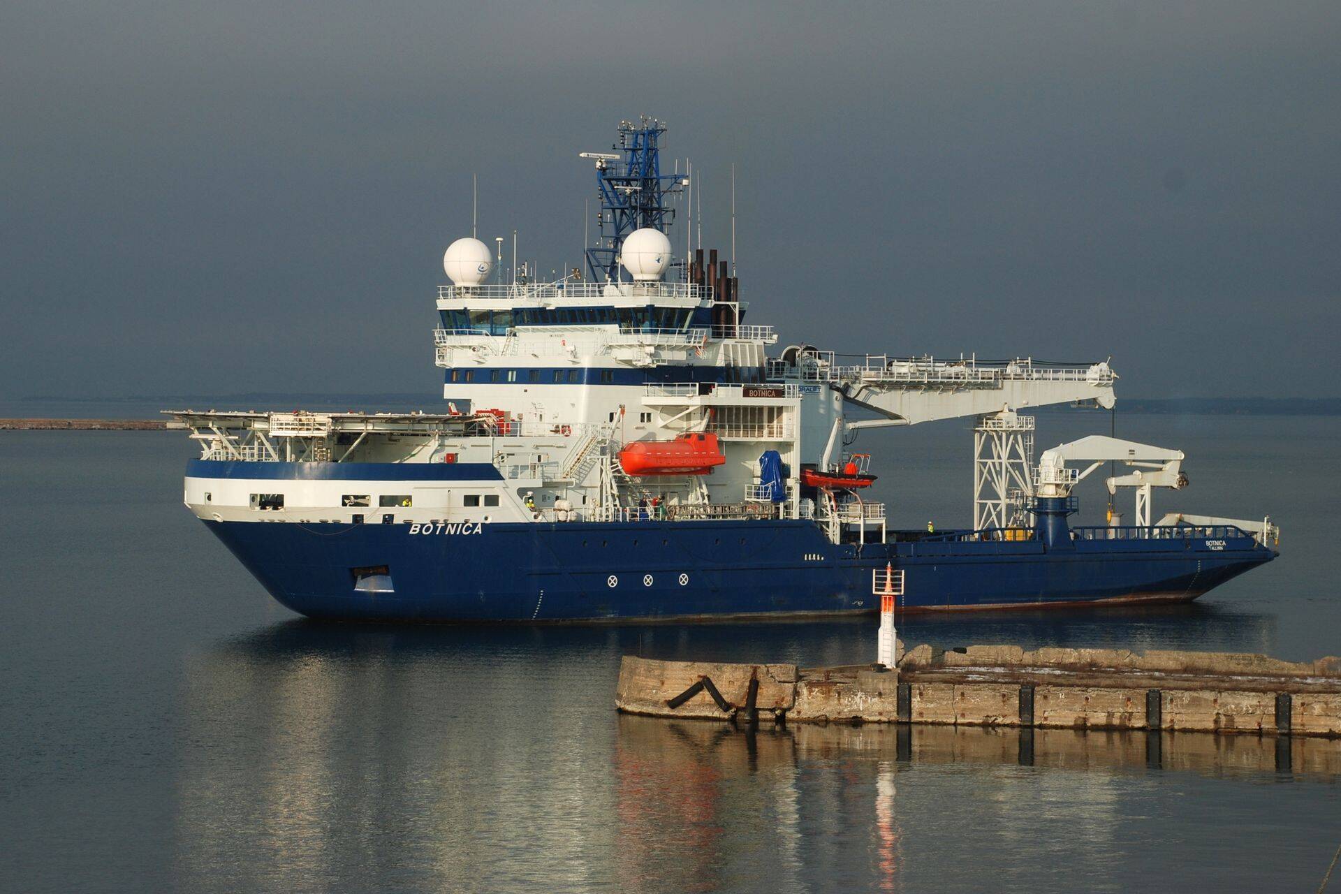 Homme suundub jäämurdja Botnica Soome lahele.