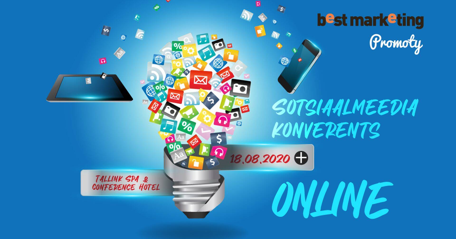 Sotsiaalmeedia konverents ONLINE'i korraldab Best Marketing, ürituse koostööpartner on Promoty.
