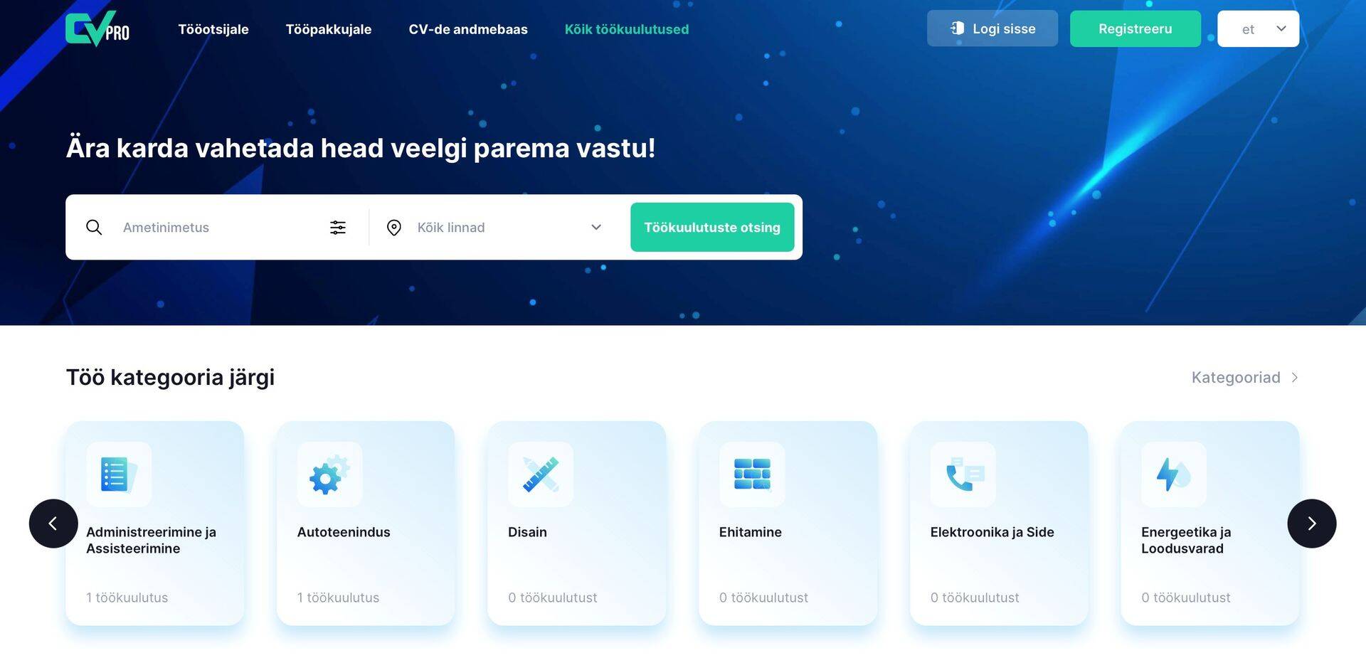 Vaata portaali CVPRO.ee kuvatõmmiseid siit (galerii)