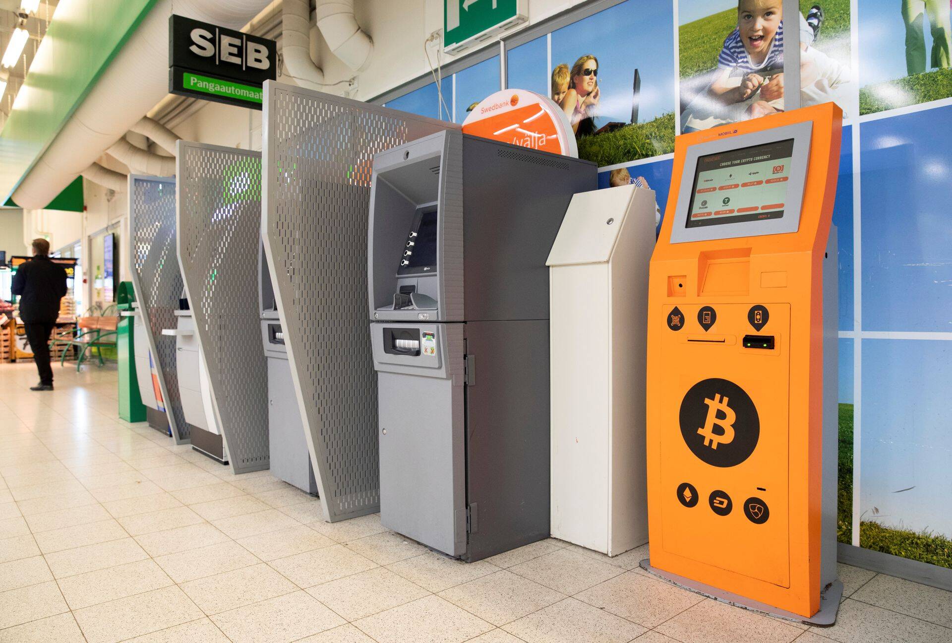 Krüptoraha automaat Sikupilli Prismas.
