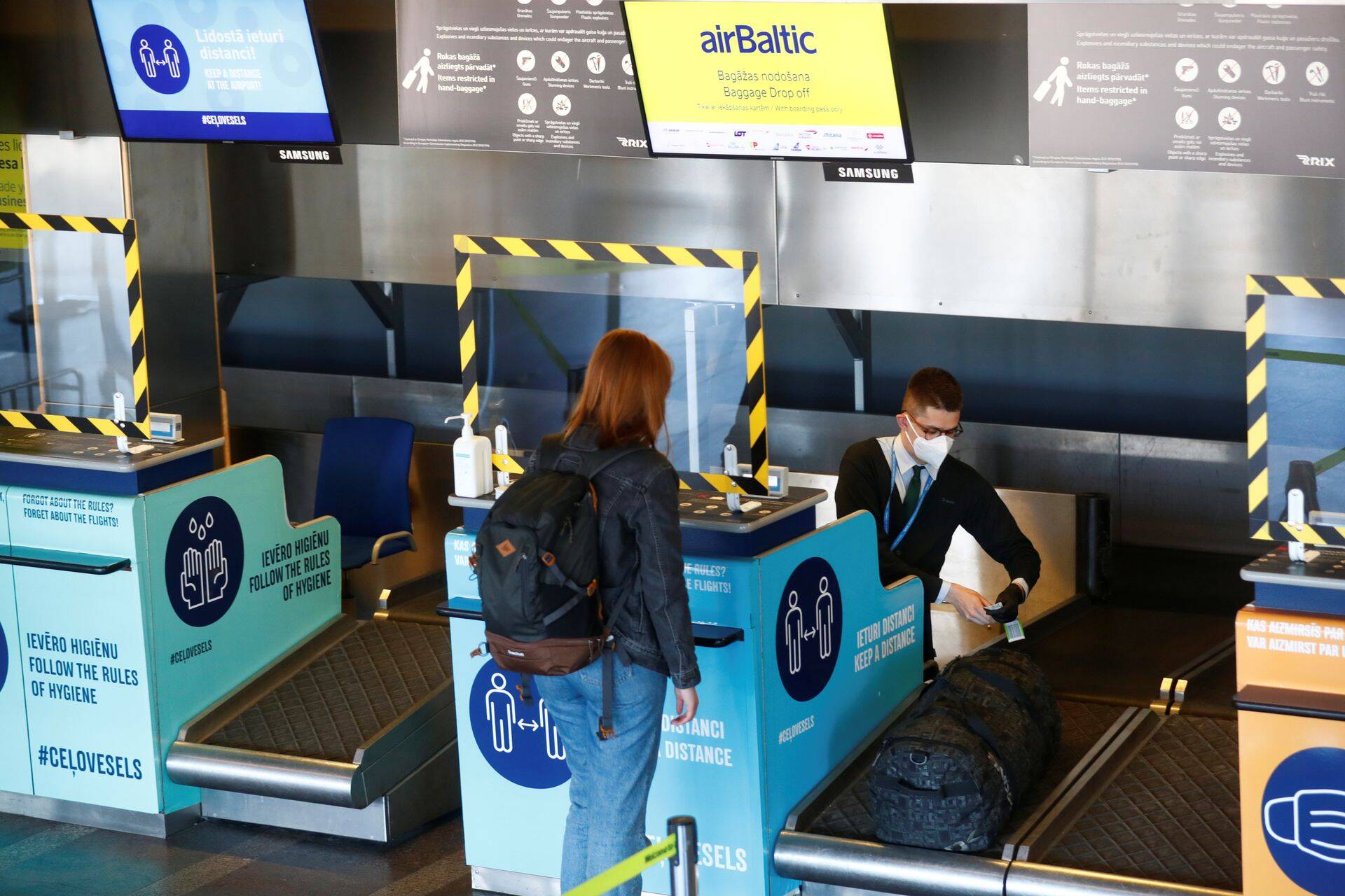 Esimesed omikrontüvega inimesed jõudsid Lätti Riia lennujaama kaudu. Pilt on illustreeriv.