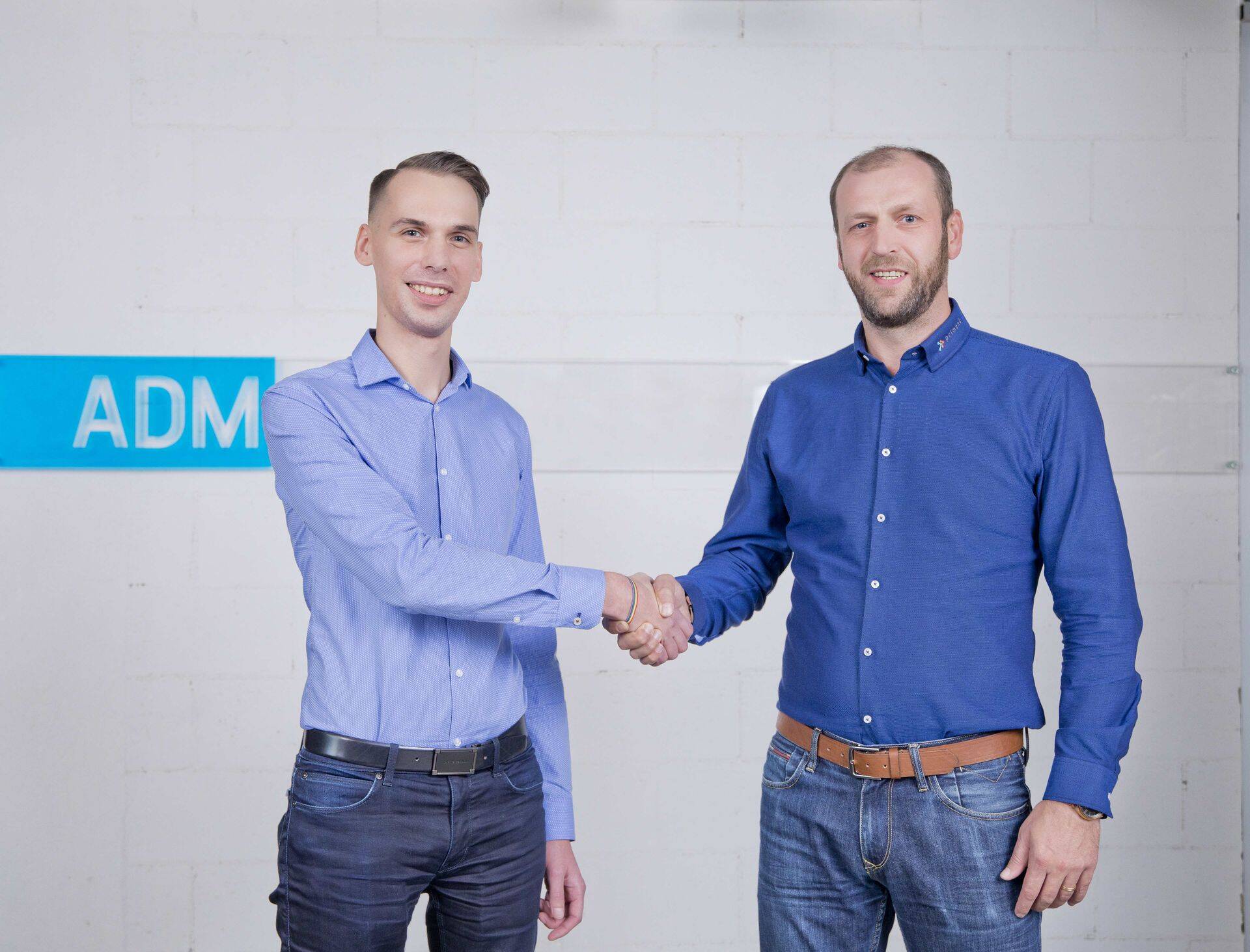 ADM Cloudtech juht Klemens Arro (vasakul) ja Primendi asutajaliige Rene Kaalo.