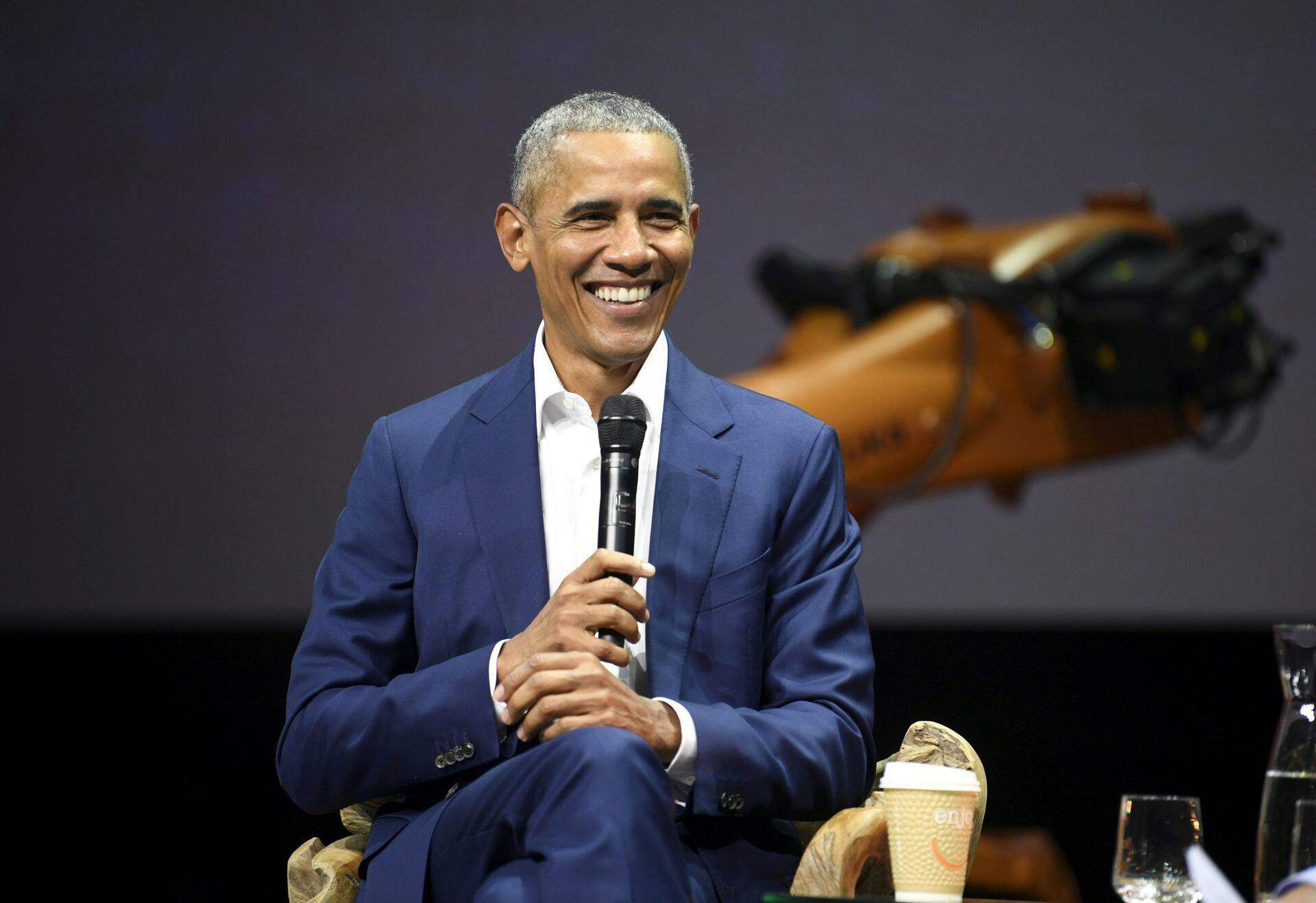 USA president Barack Obama eile Nordic Business Forumil esinemas.