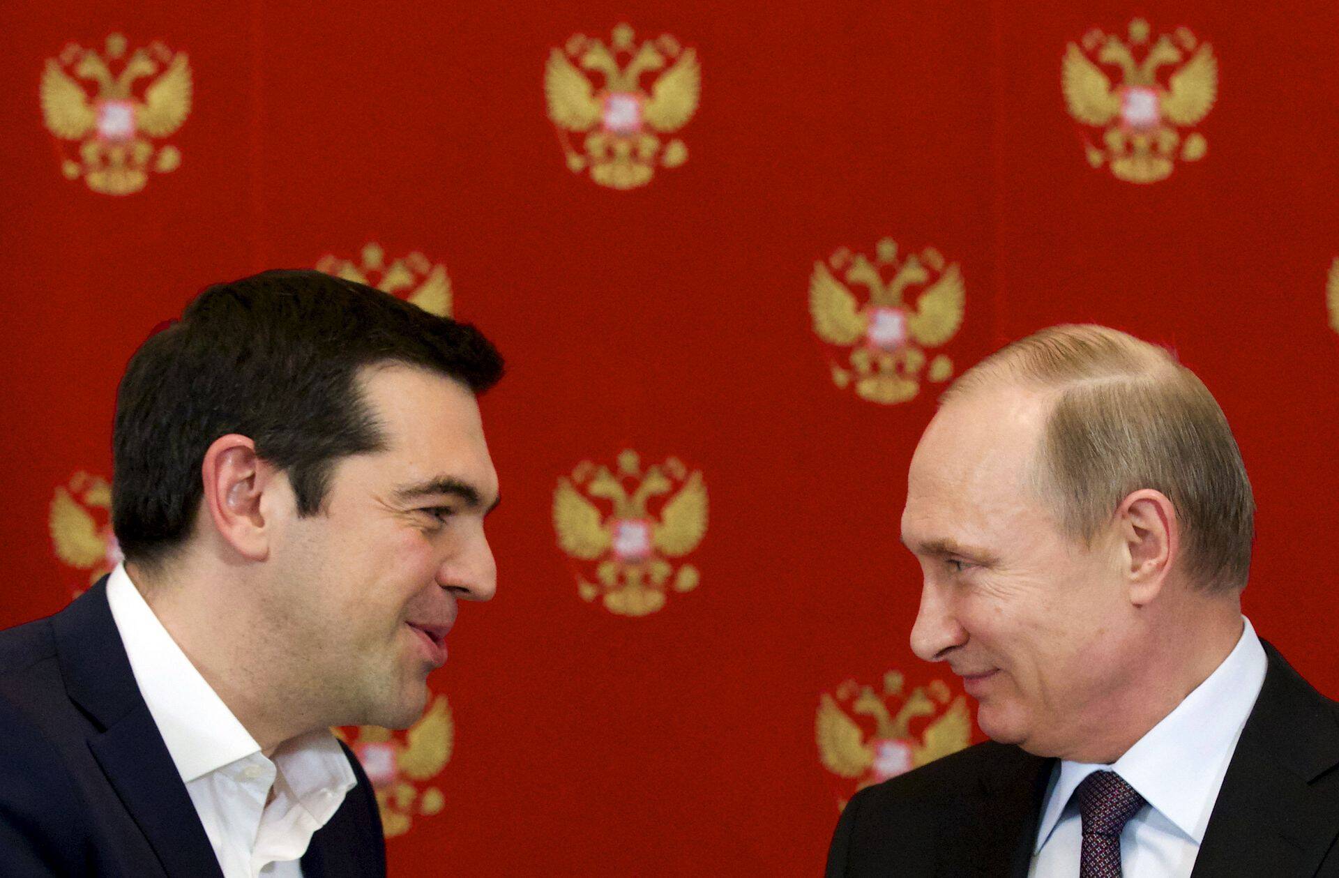 Kreeka peaminister Alexis Tsipras ja Venemaa president Vladimir Putin.