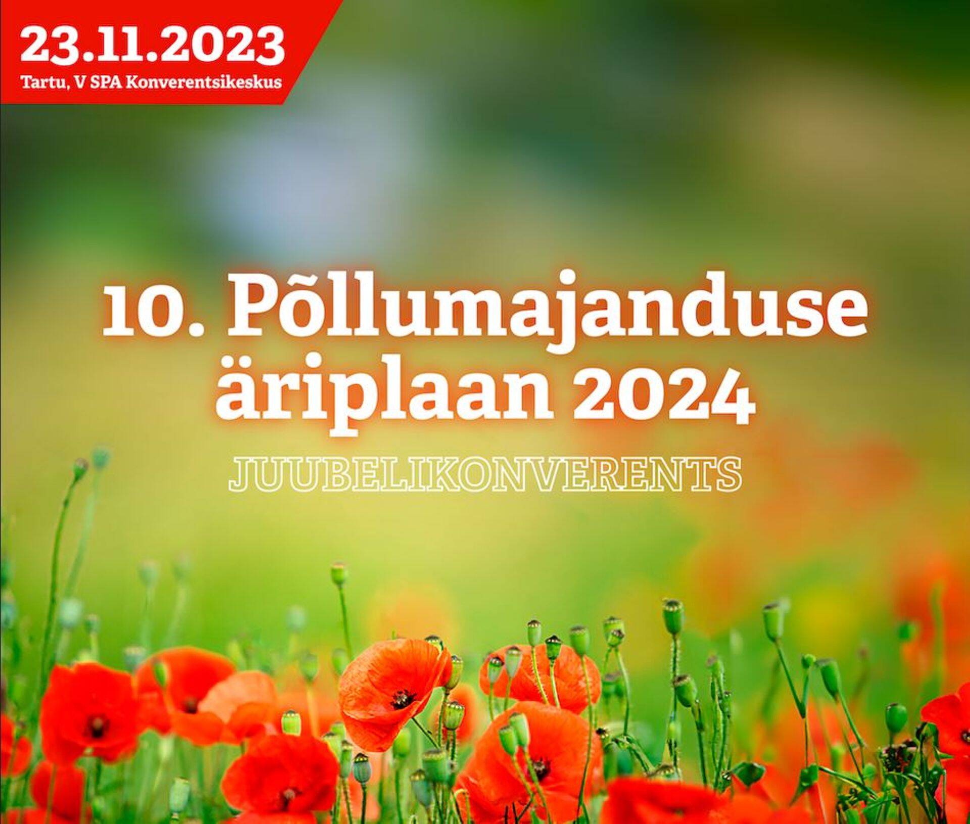 Konverents “Põllumajanduse Äriplaan 2024” toimub 23.11.2023.