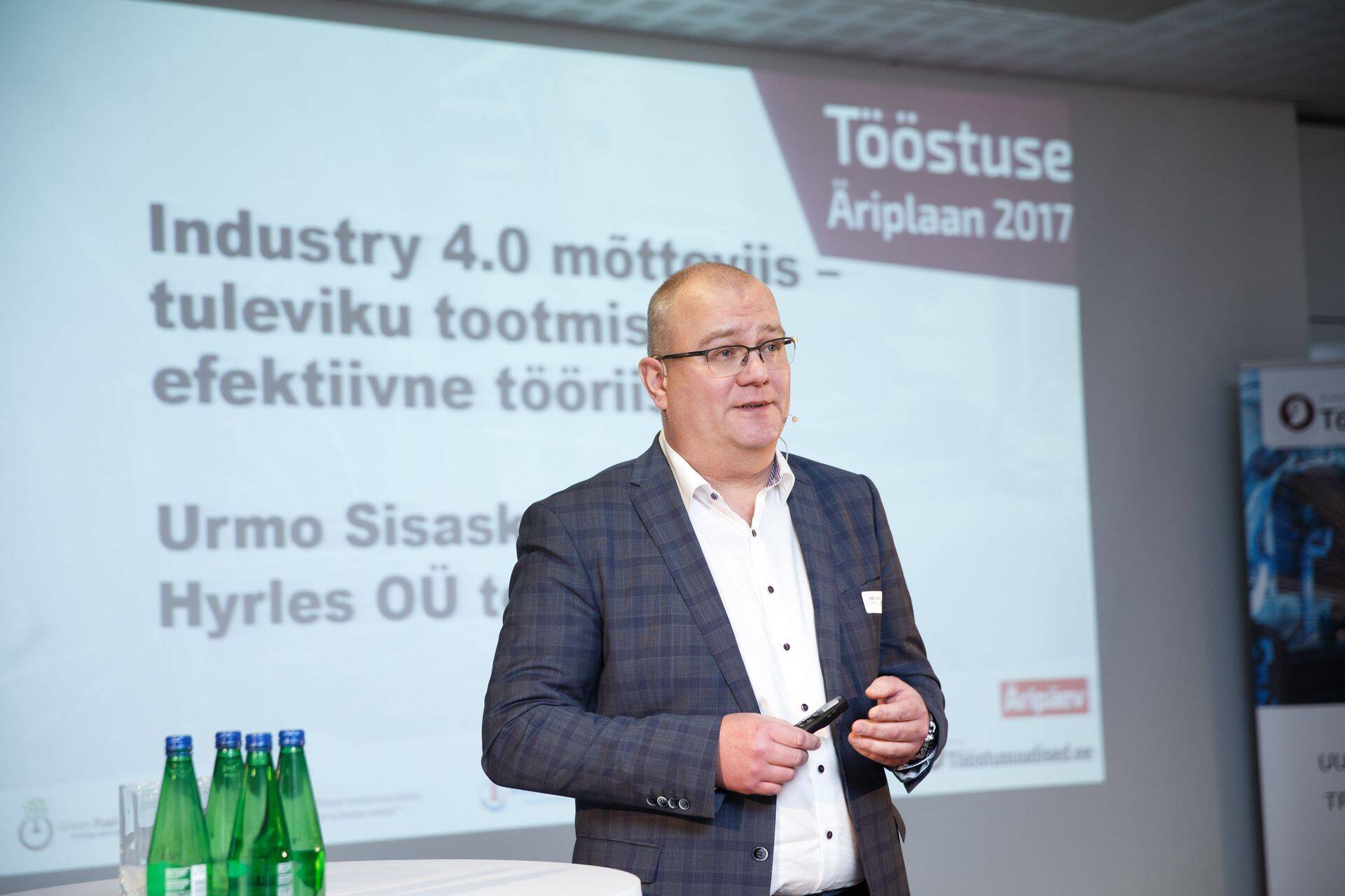 OÜ Hyrles tegevjuht Urmo Sisask konverentsil Tööstuse Äriplaan 2017.
