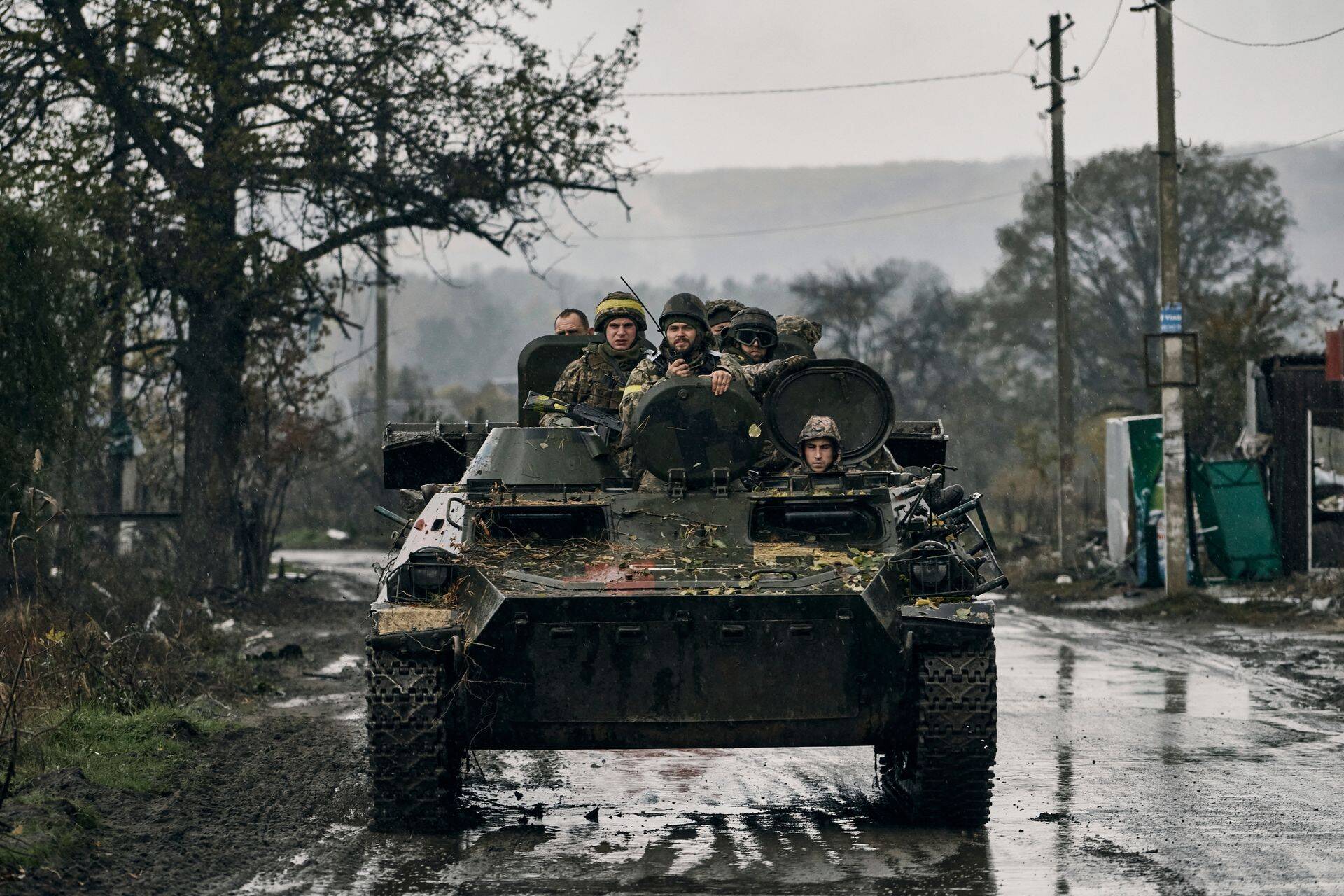 Украинские военные в Донецкой области.