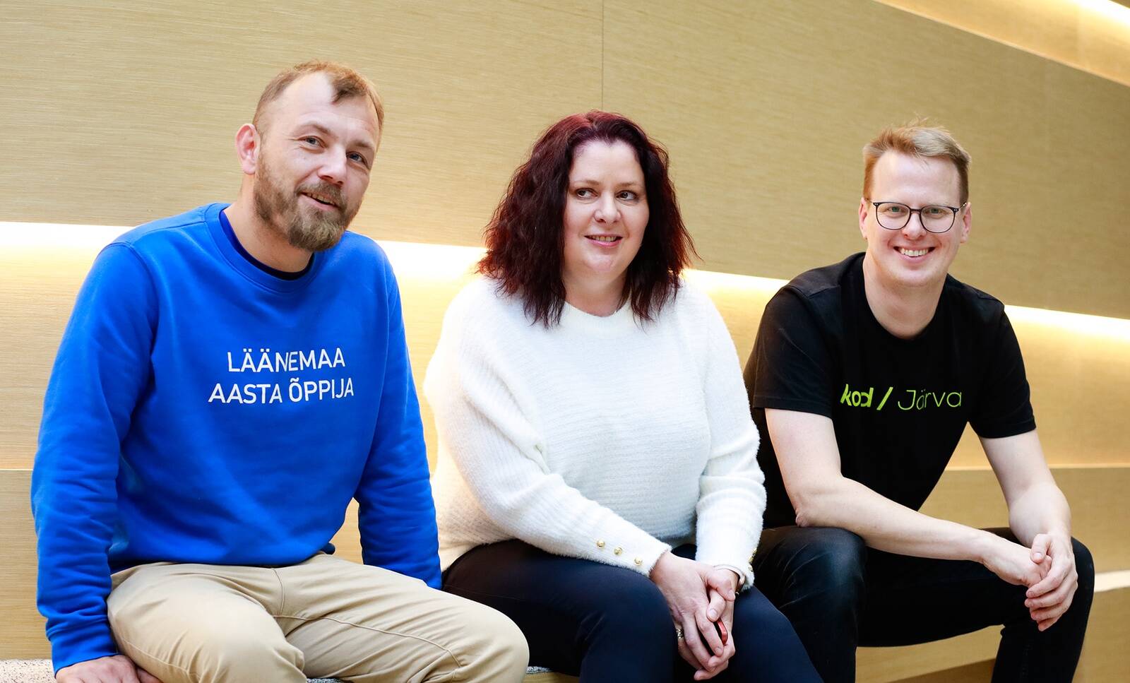 Tauno Kütt, Anu Õun ja Kaspar Tammist.