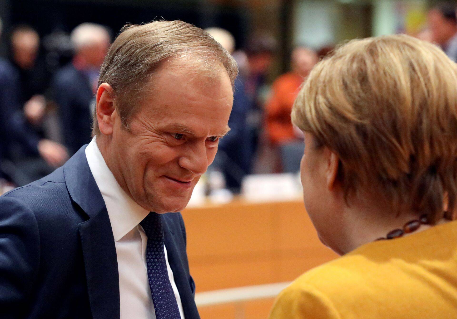 Ülemkogu president Donald Tusk ja Saksamaa kantsler Angela Merkel