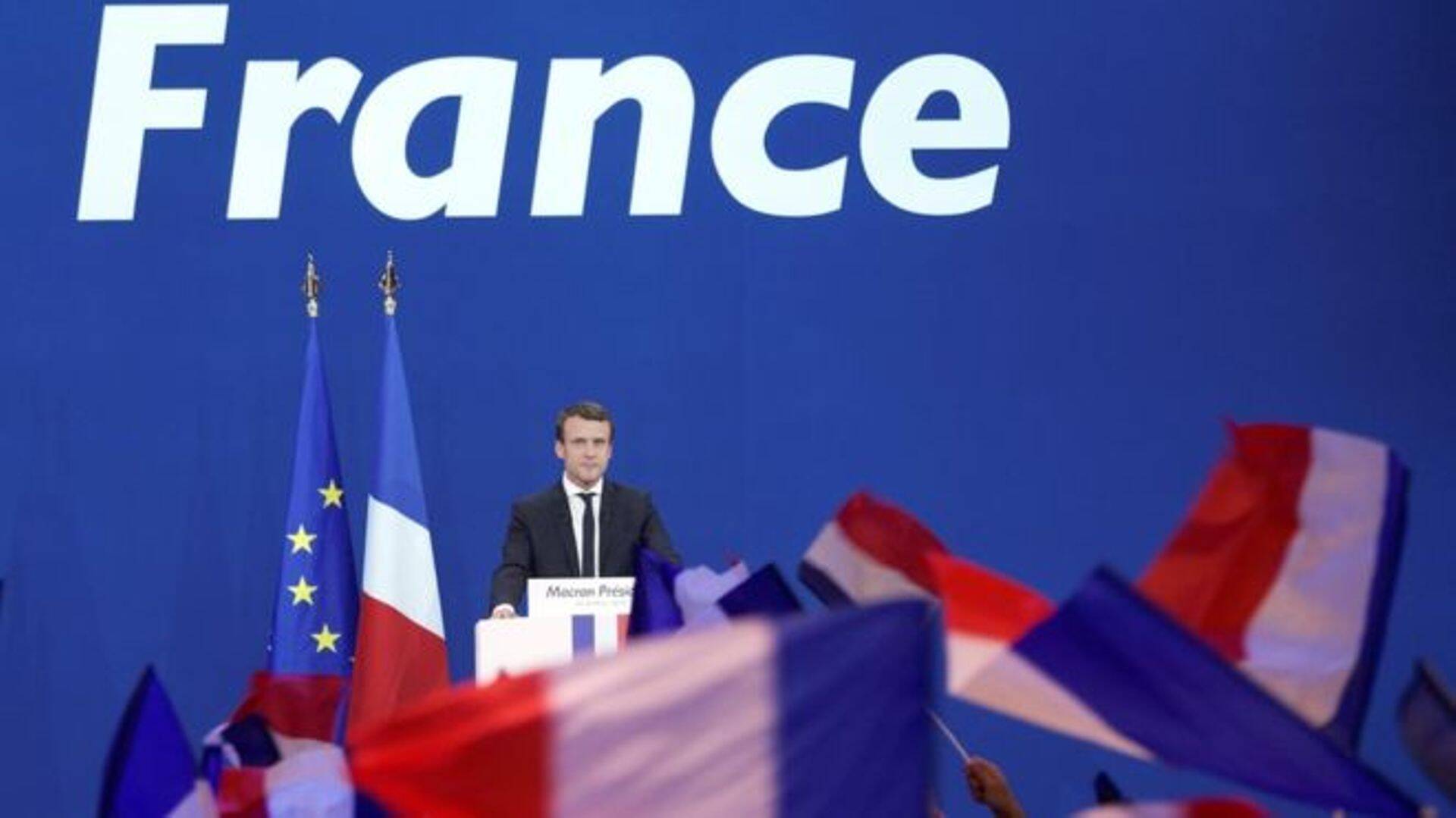 Эммануэль Макрон лидирует в первом туре с 23,75% голосов