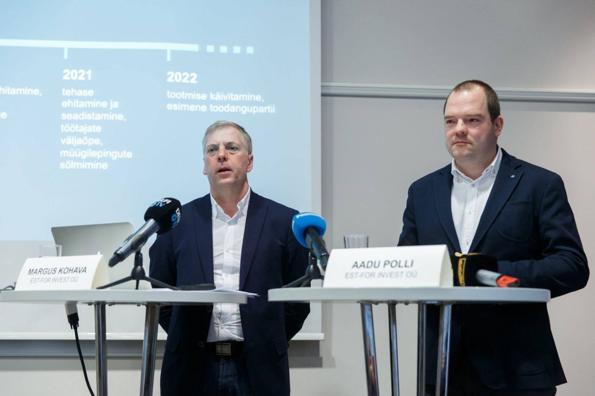 Est-For Investi puidurafineerimistehase idee taga on metsandusärimehed Margus Kohava ja Aadu Polli.