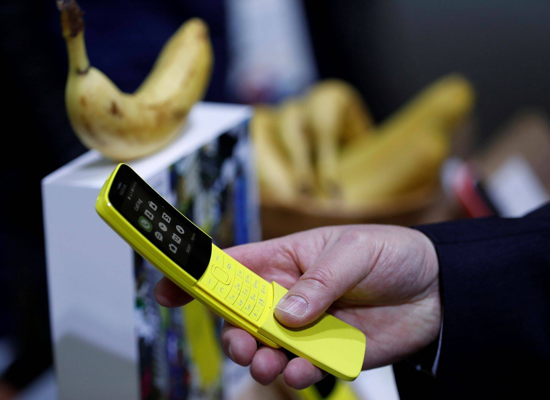 Nokia 8110 ehk "banana phone" Mobile World kongressil veebruaris Barcelonas.