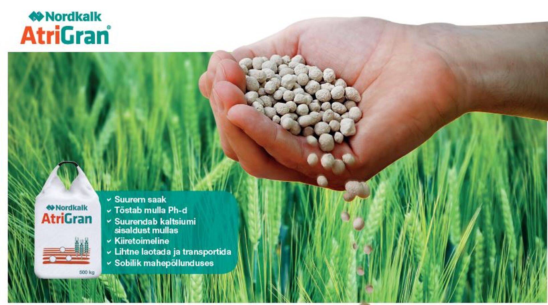AtriGran lubiväetis parandab mullaviljakust.