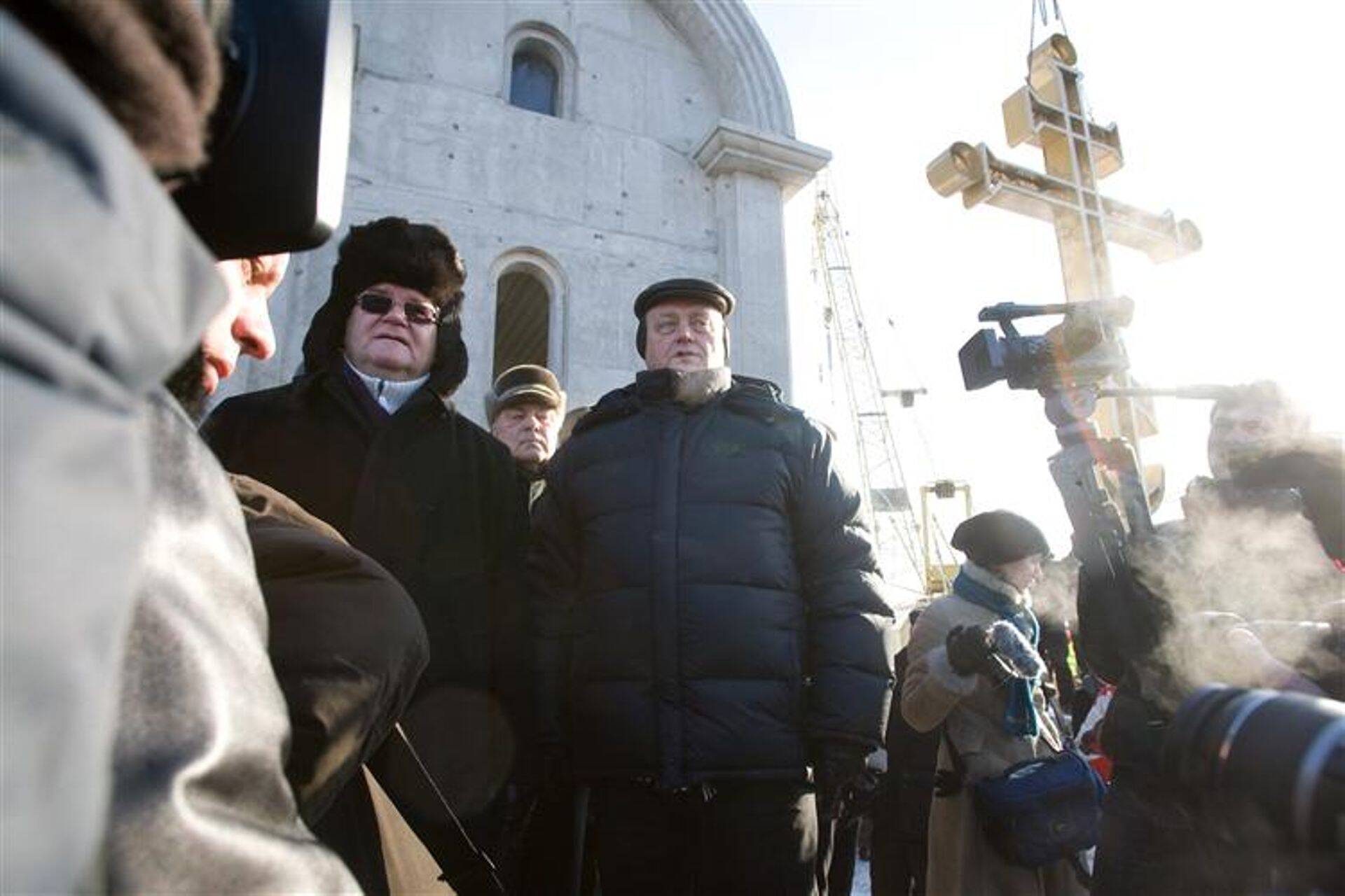 Venemaa raudtee juht Vladimir Jakunin ja Tallinna linnapea Edgar Savisaar.
