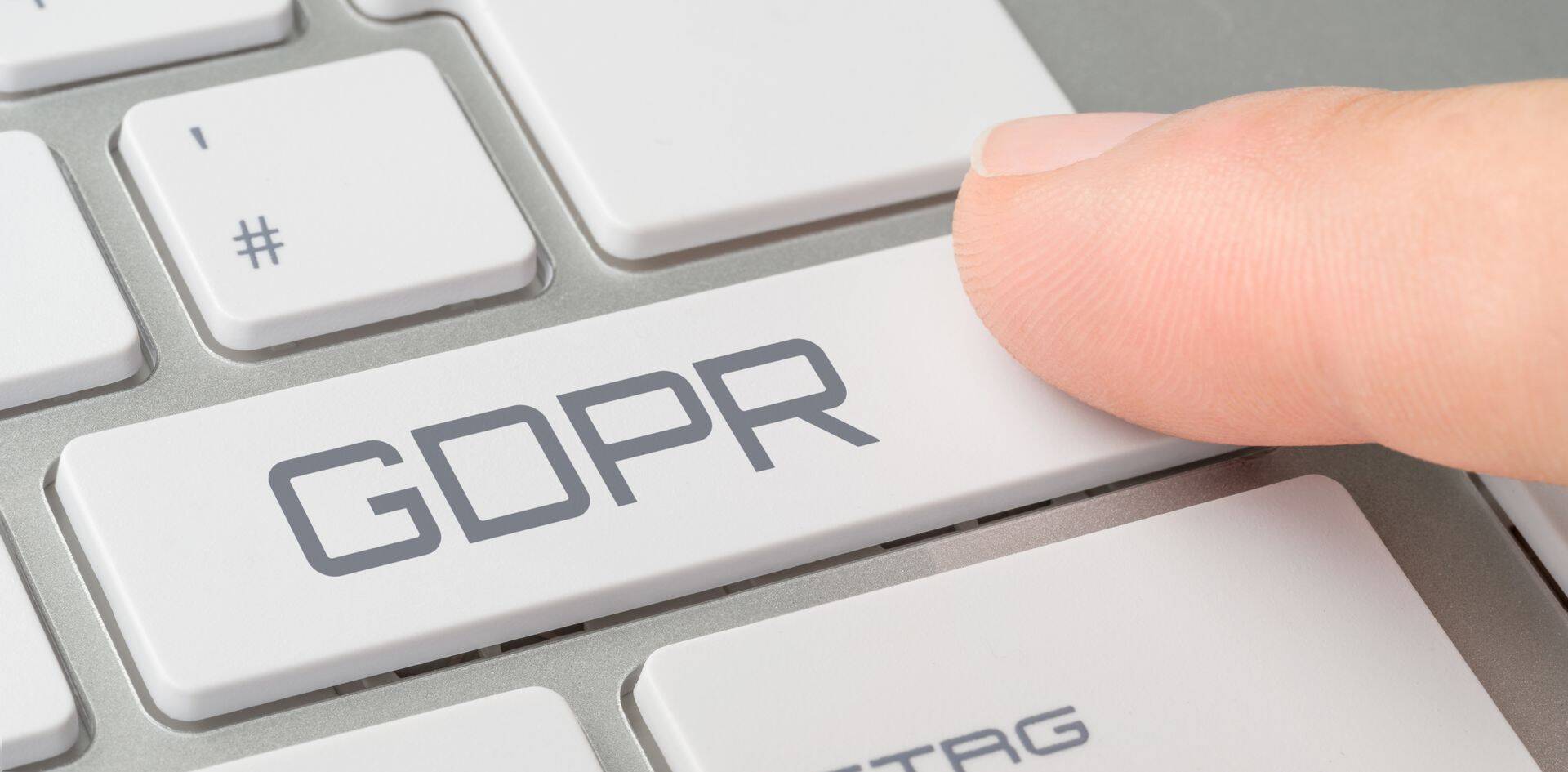 keyboard with labeled key - gdpr