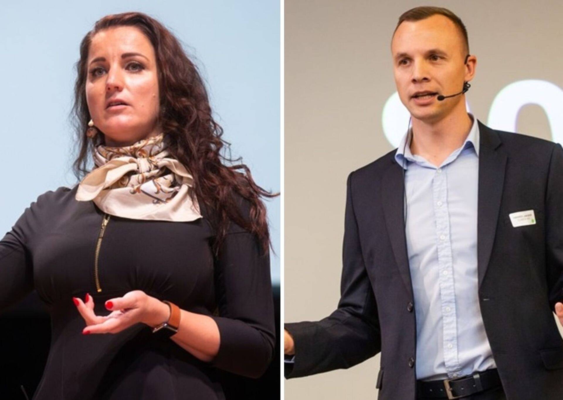 Pärnu tarneahelakonverents 2024 programmijuhid Kerttily Golubeva ja Hannes Laaser