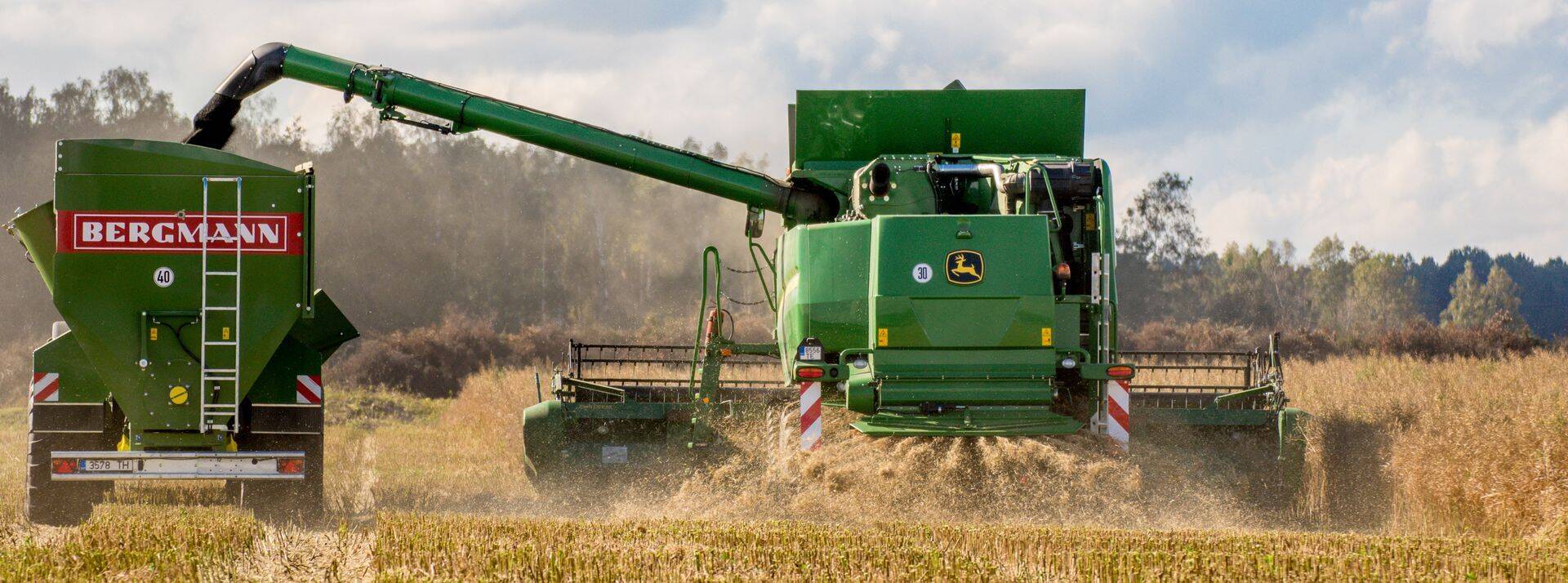 John Deere T670 demopäev Estonia OÜ põllul