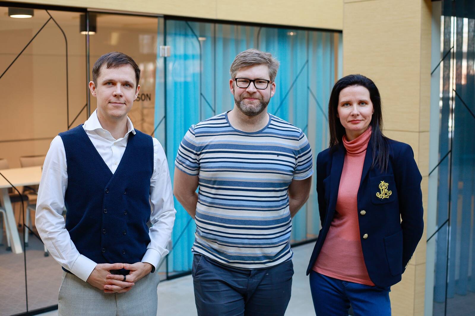 Kristo Peterson, Mart Valner ja Mailiis Ploomann.