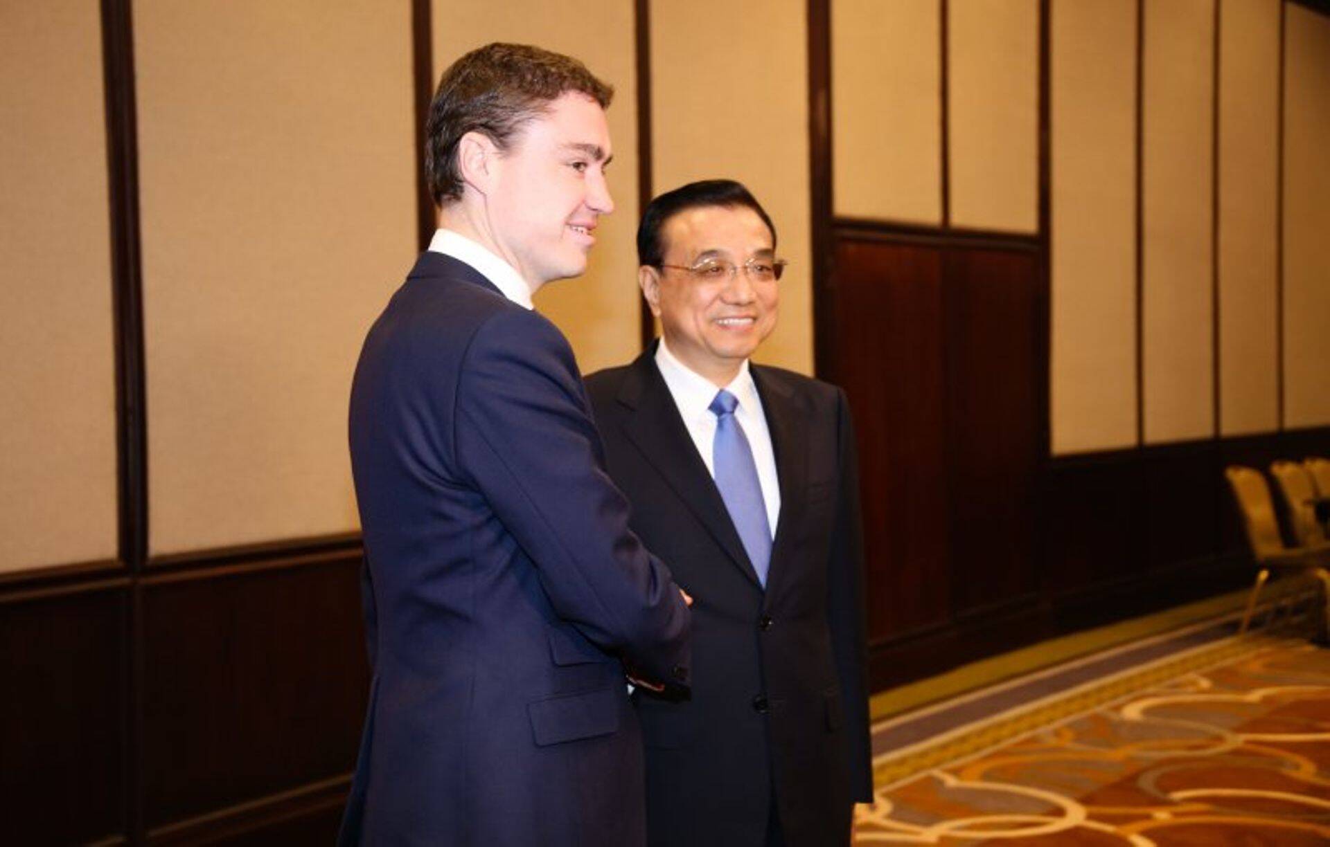 Peaminister Taavi Rõivas ja Hiina kolleeg Li Keqiang.