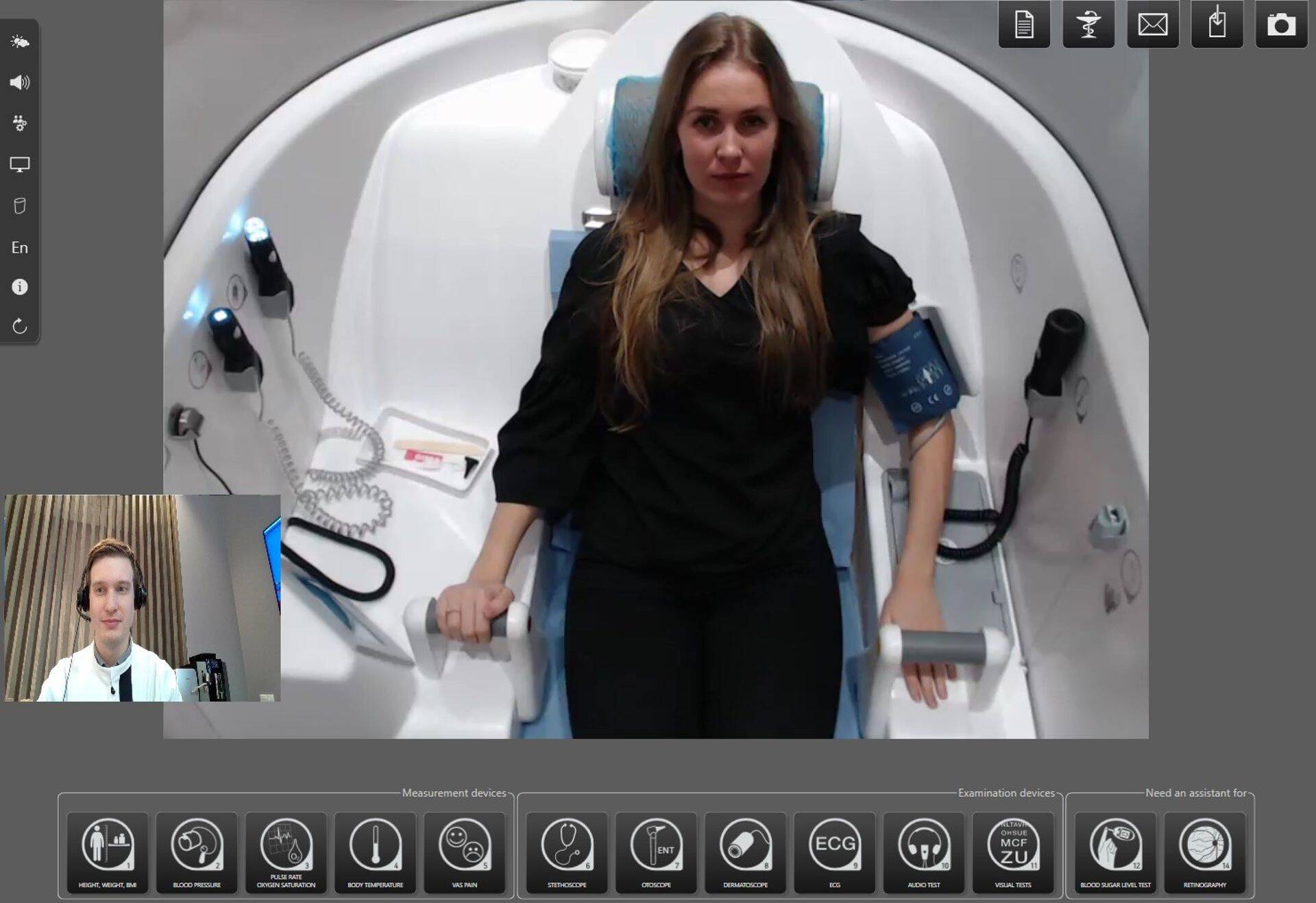 Meditsiinikapsli seadmed ja kaamera võimaldavad teostada ligi 40 uuringut ja testi.