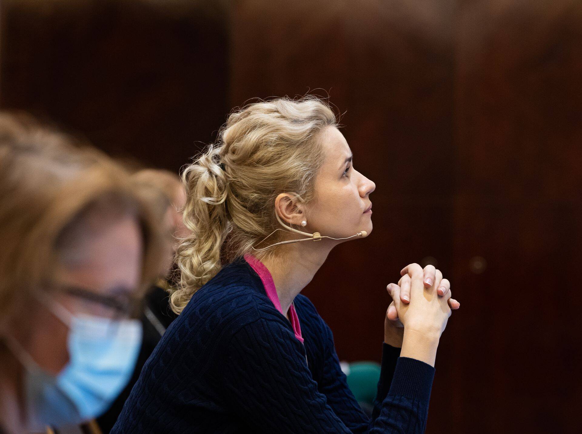Unearst Heisl Vaher unemeditsiini konverentsil aastal 2020.