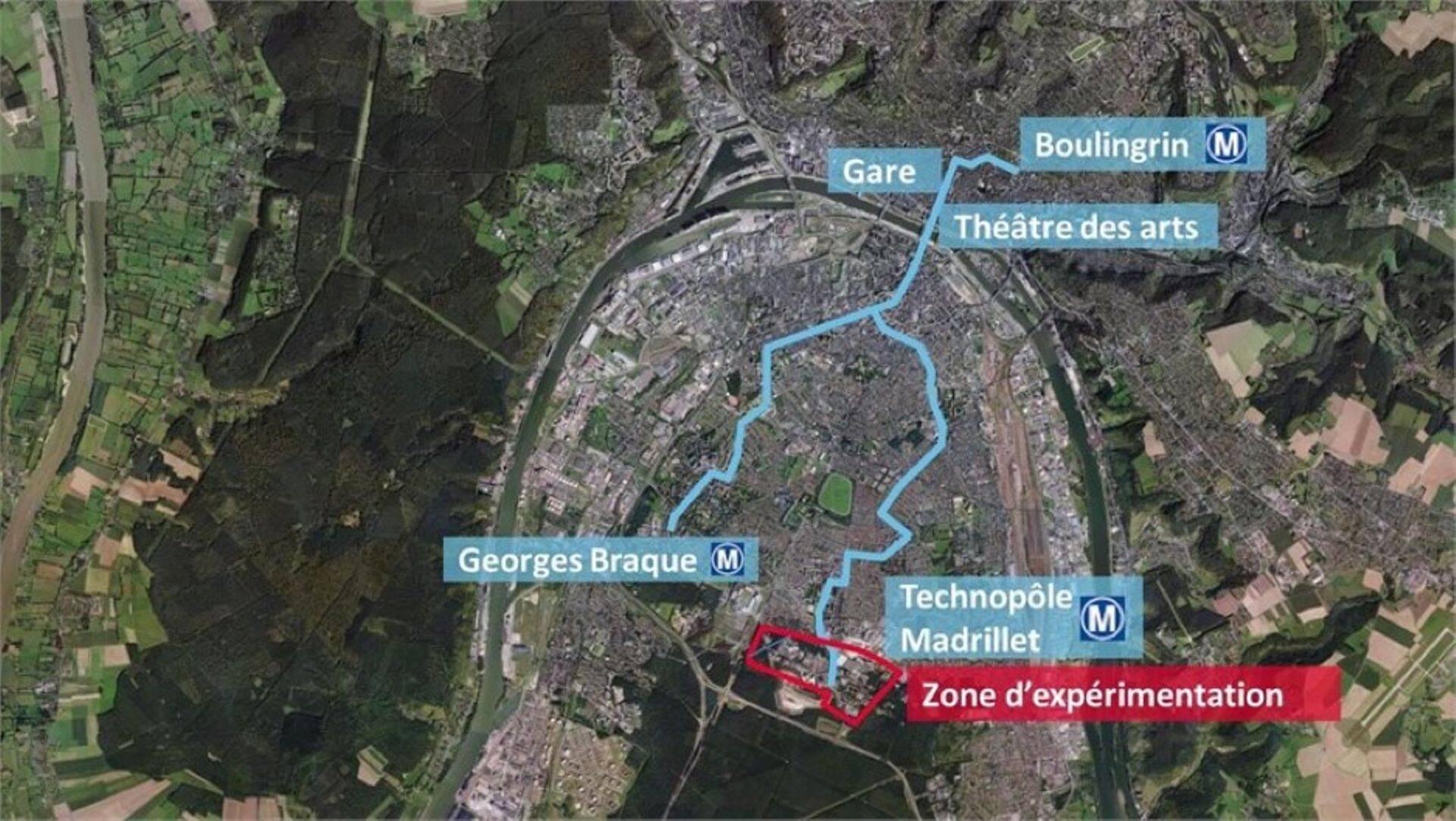 Isejuhtivate autode testala Rouenis