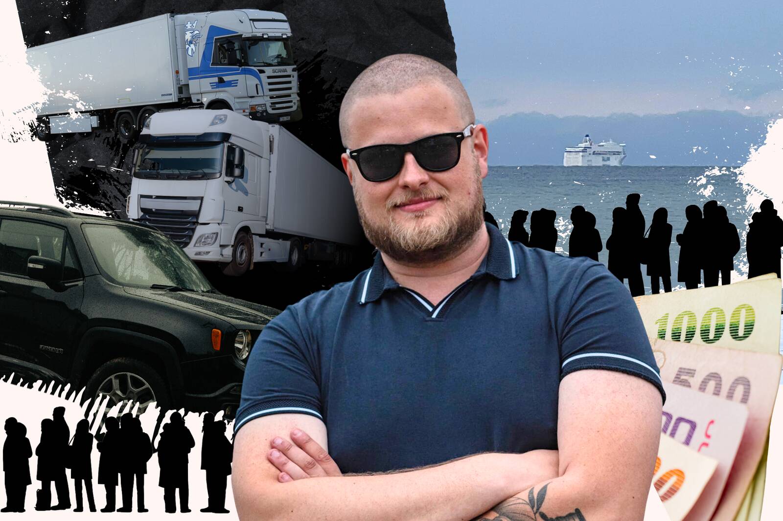 Большинство жалующихся на Константина Никольского жителей Эстонии и Латвии работают в сфере логистики и автоперевозок.