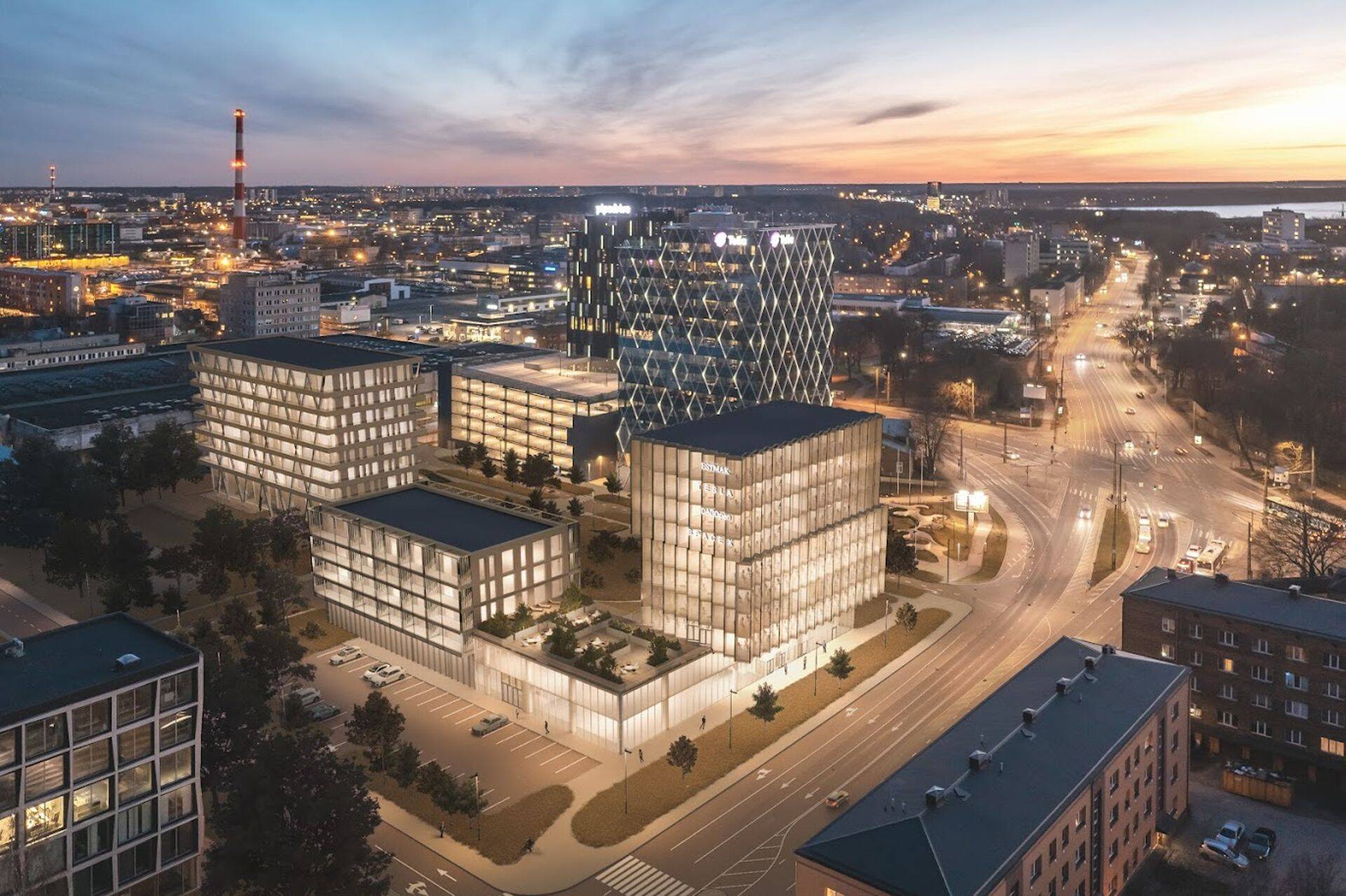 Kavandatav elu- ja ärikvartal.