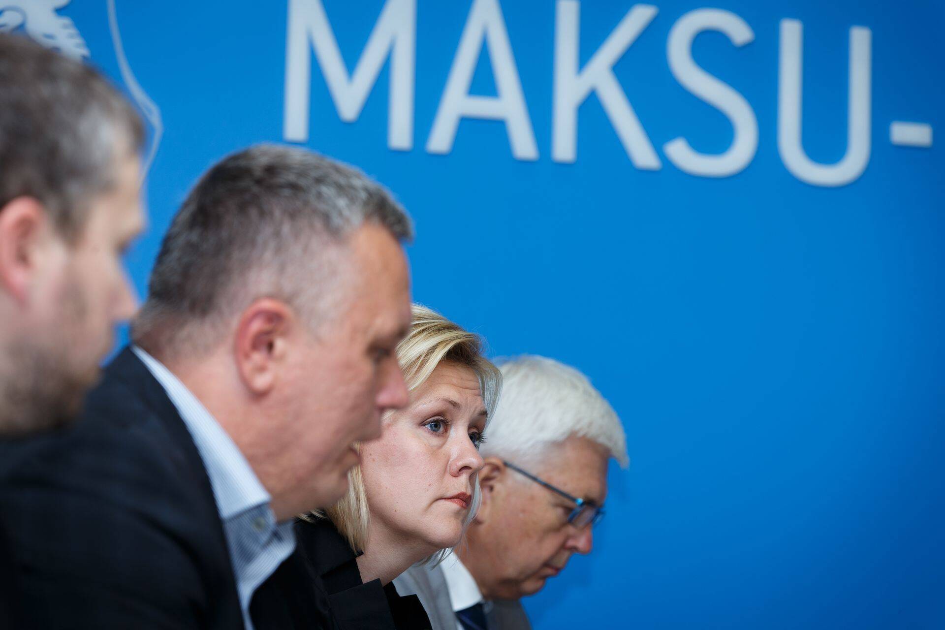 Kaido Lemendik (Maksuamet), Marek Helm (Maksu- ja tolliameti juht), Maret Maripuu (Tööinspektsiooni juht), Ado Viik (Eesti Haigekassa tervishoiuteenuste osakonna juhataja)