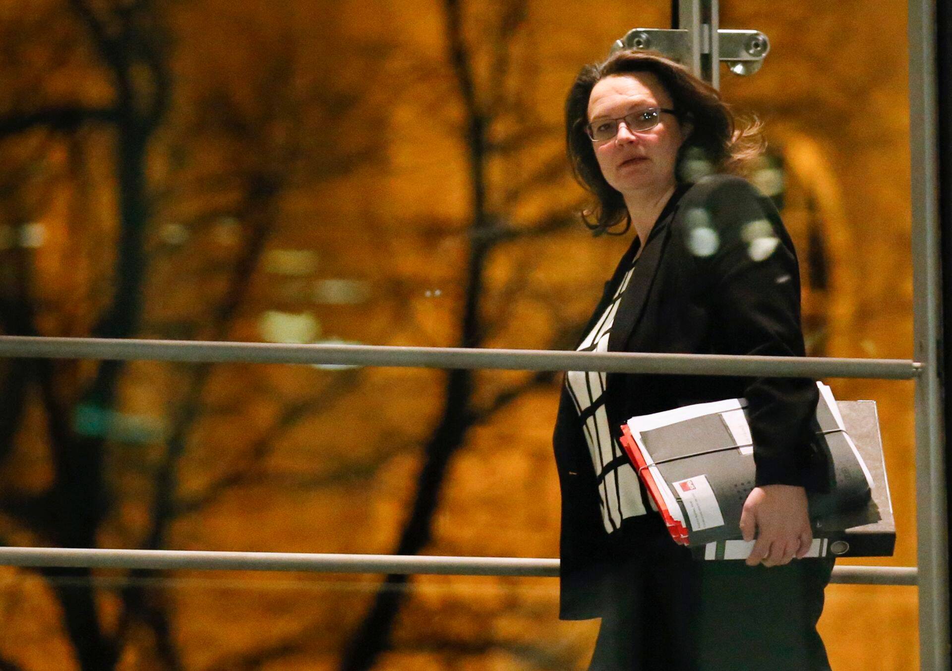 Saksamaa tööturu minister Andrea Nahles